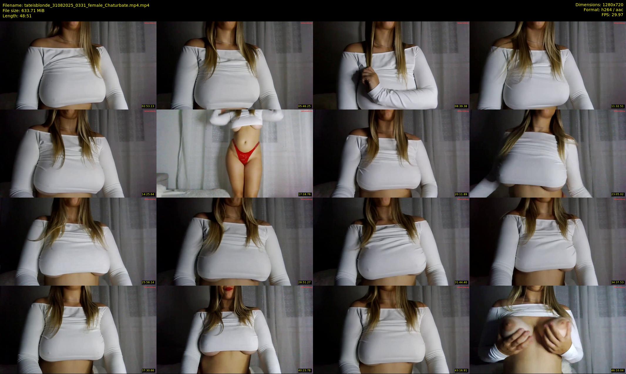 tateisblonde — 49 minute Chaturbate female cam show recording, 720p, Aug 31, 2025
