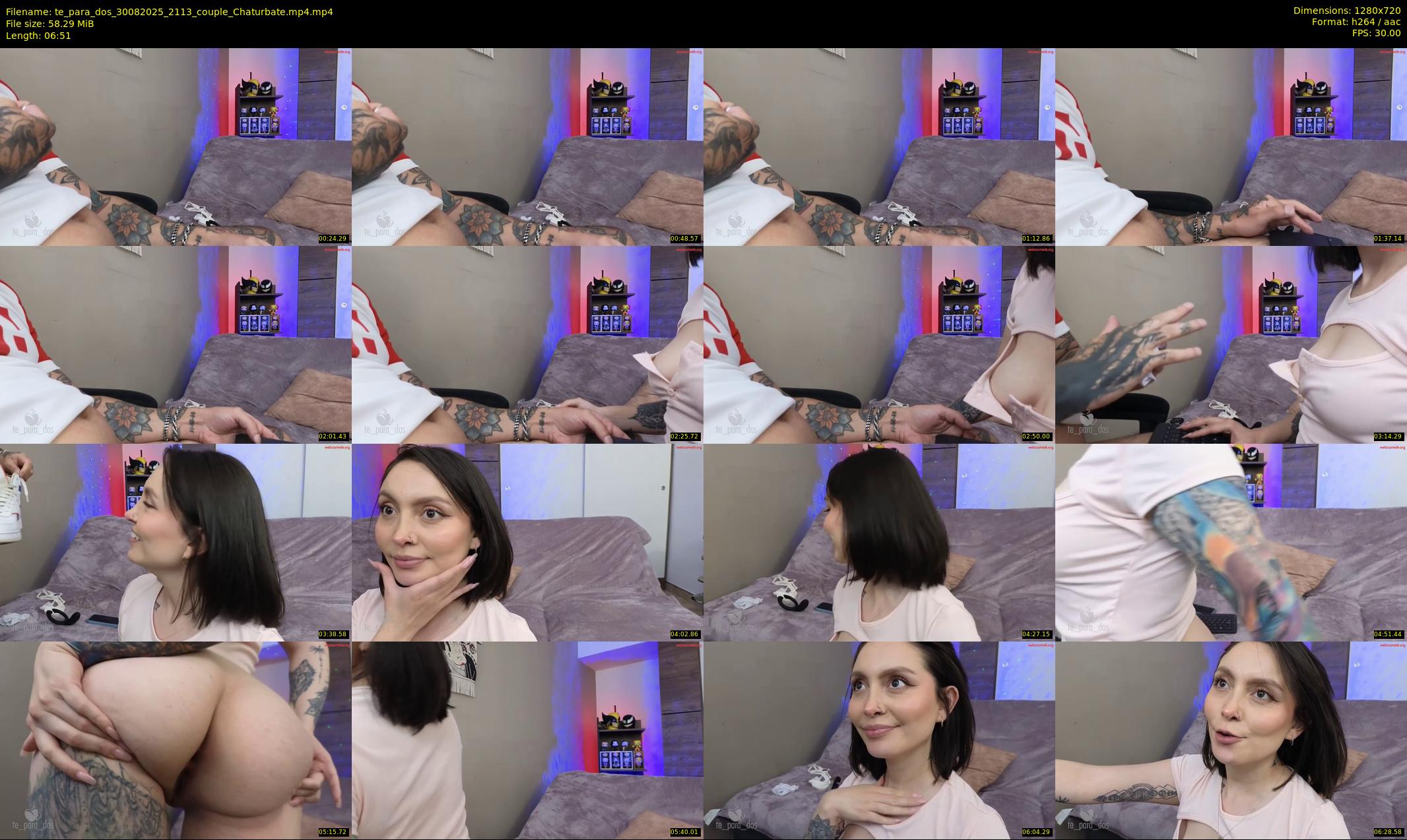 te_para_dos — 7 minute Chaturbate couple cam show recording, 720p, Aug 30, 2025