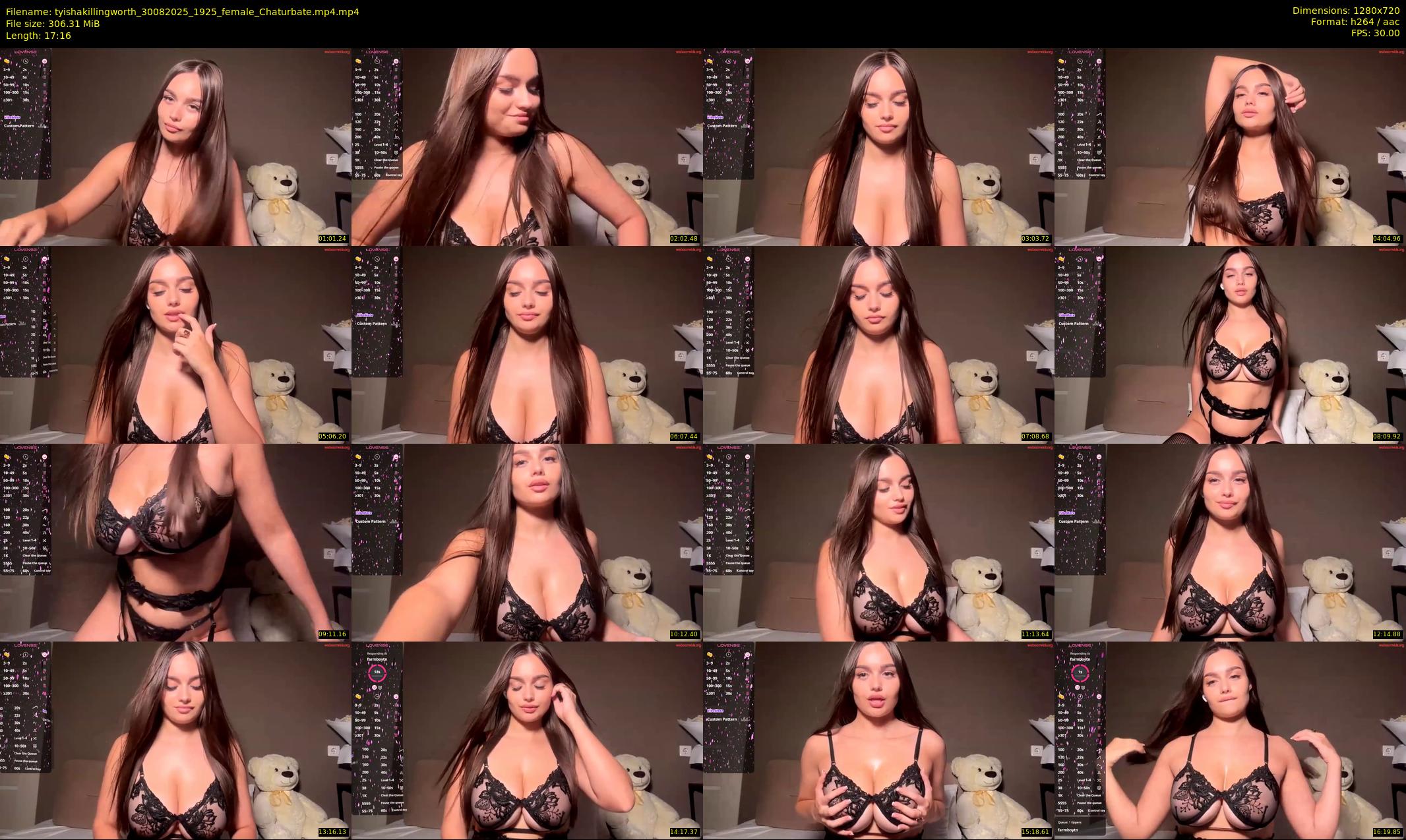 tyishakillingworth — 18 minute Chaturbate female cam show recording, 720p, Aug 30, 2025