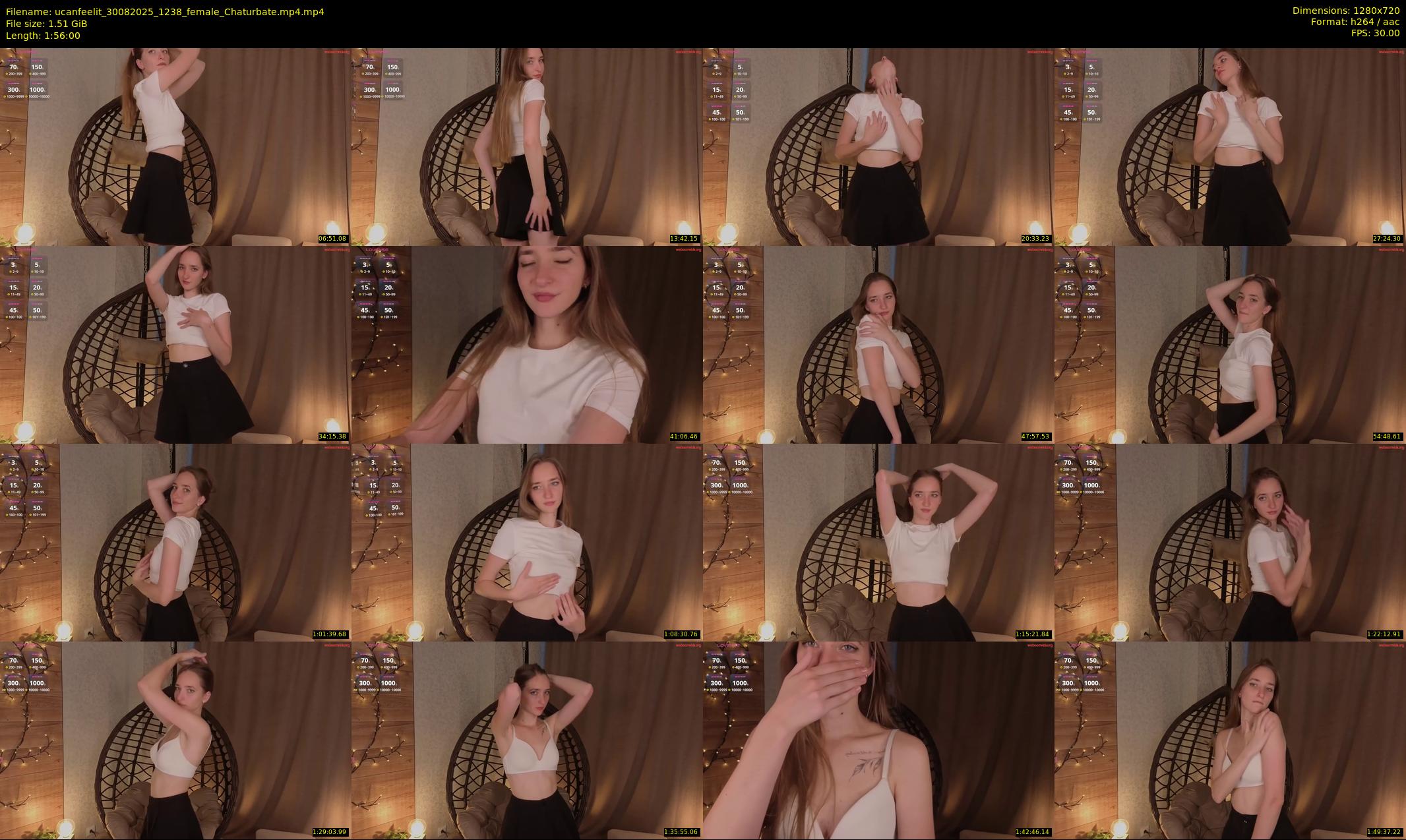 ucanfeelit — 116 minute Chaturbate female cam show recording, 720p, Aug 30, 2025