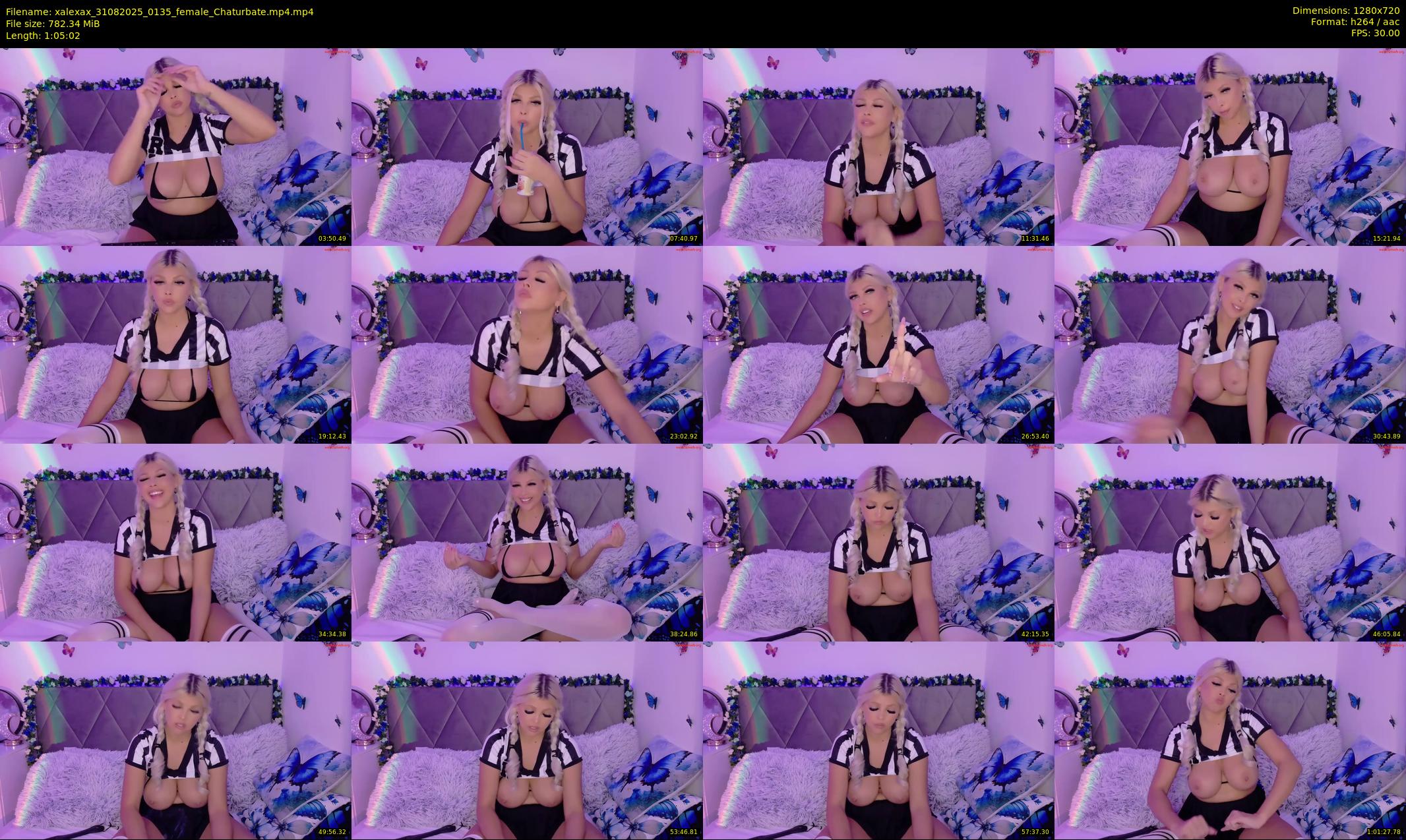 xalexax — 66 minute Chaturbate female cam show recording, 720p, Aug 31, 2025