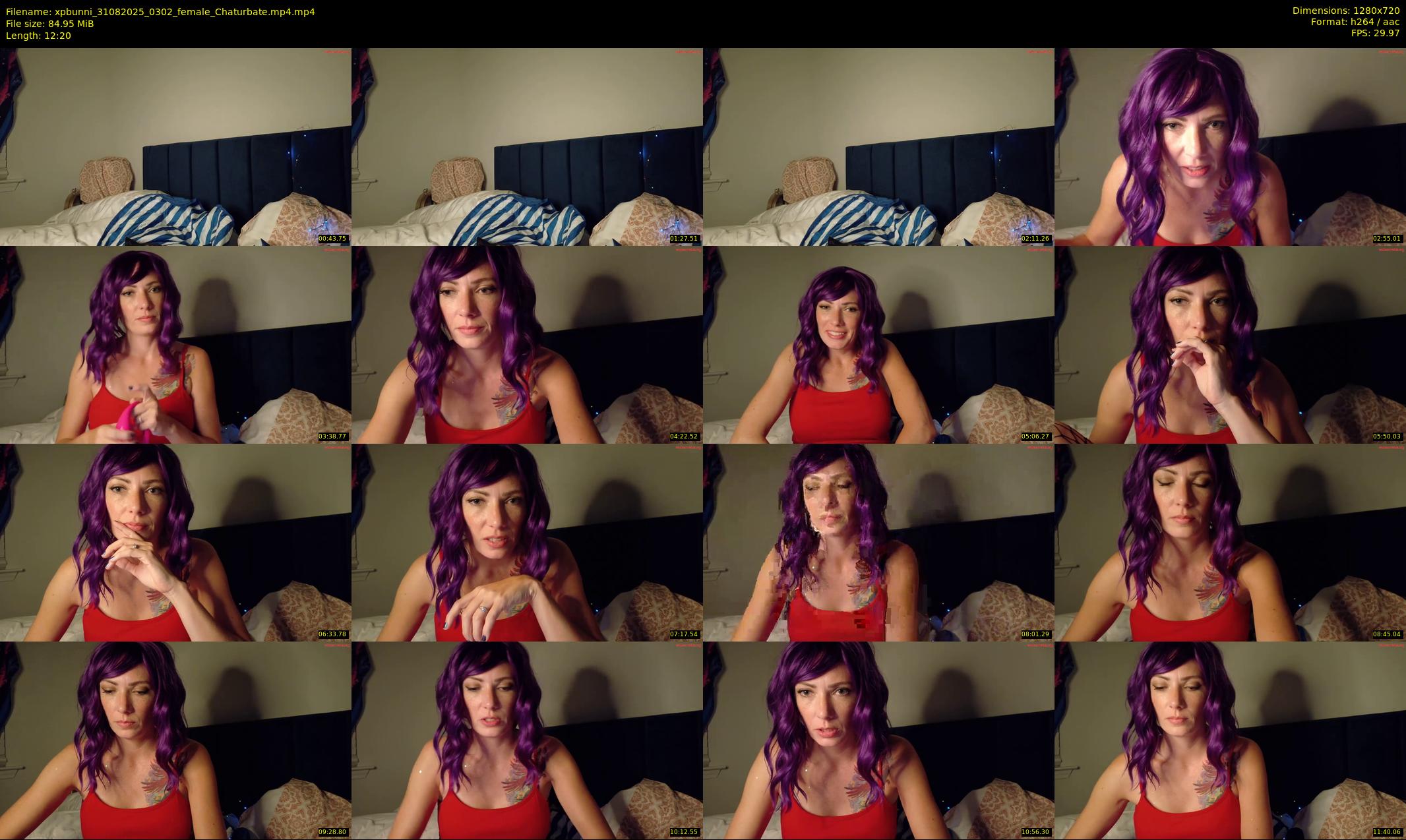 xpbunni — 13 minute Chaturbate female cam show recording, 720p, Aug 31, 2025