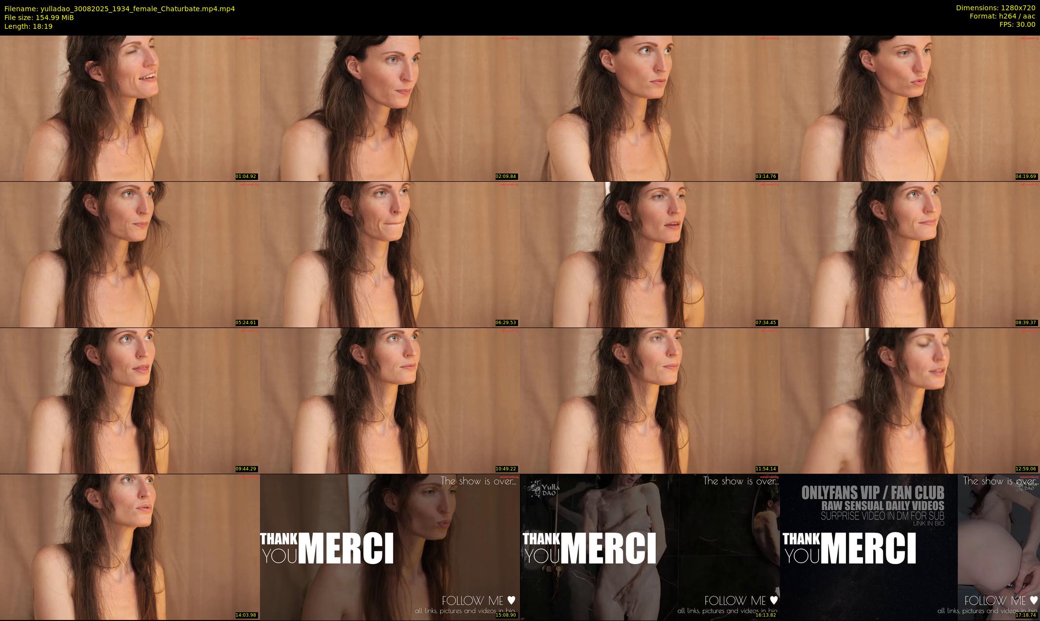 yulladao — 19 minute Chaturbate female cam show recording, 720p, Aug 30, 2025