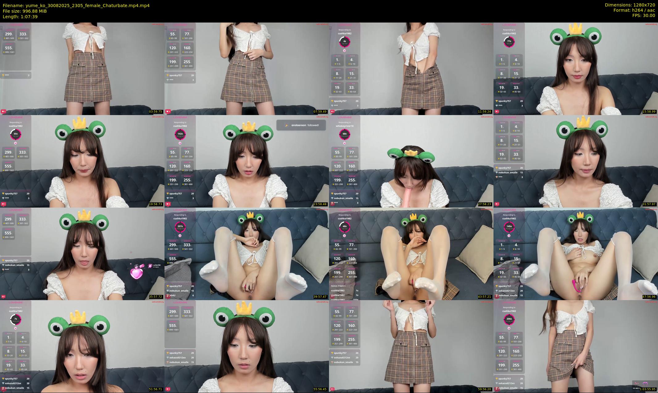 yume_ko — 68 minute Chaturbate female cam show recording, 720p, Aug 30, 2025