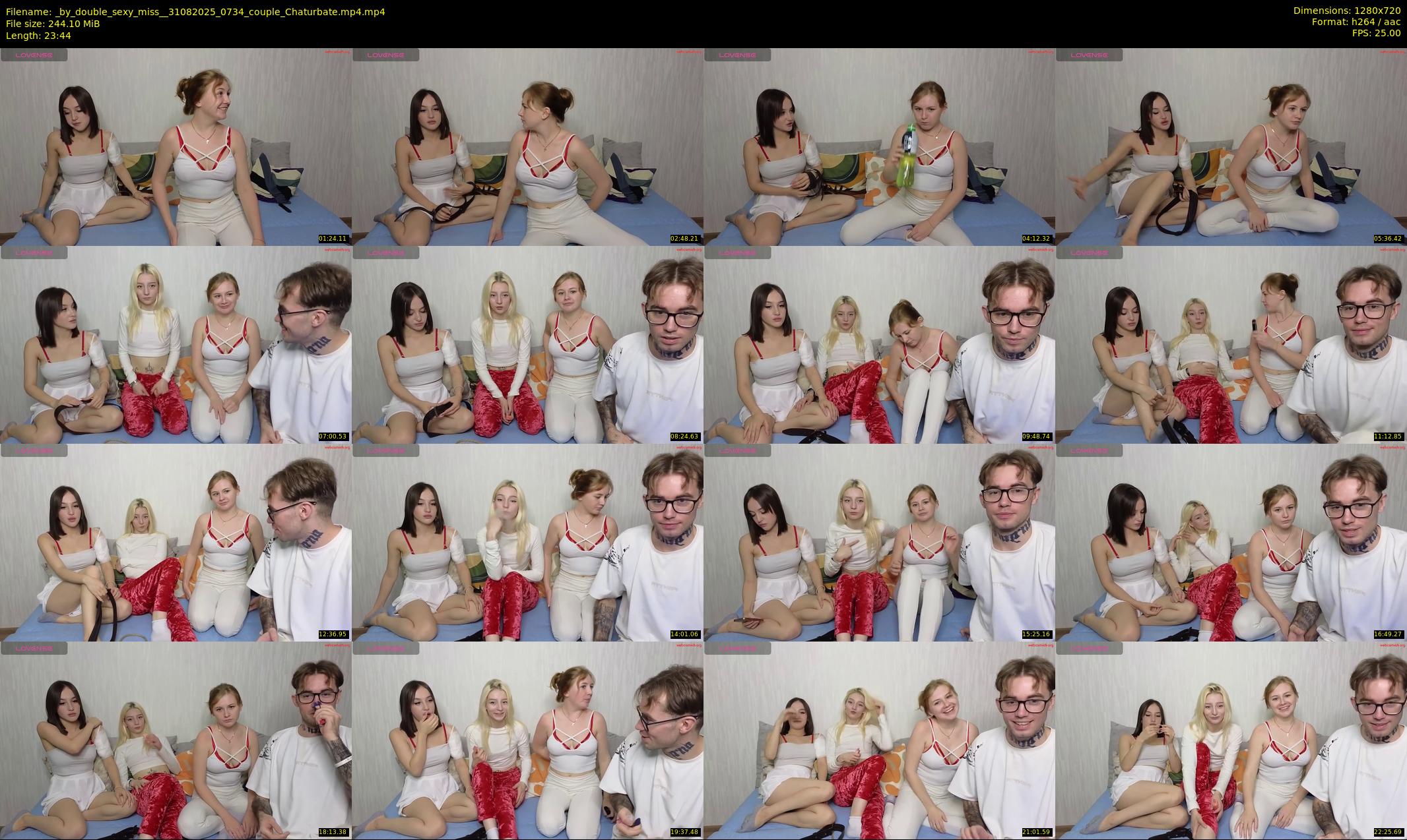 _by_double_sexy_miss_ — 24 minute Chaturbate couple cam show recording, 720p, Aug 31, 2025