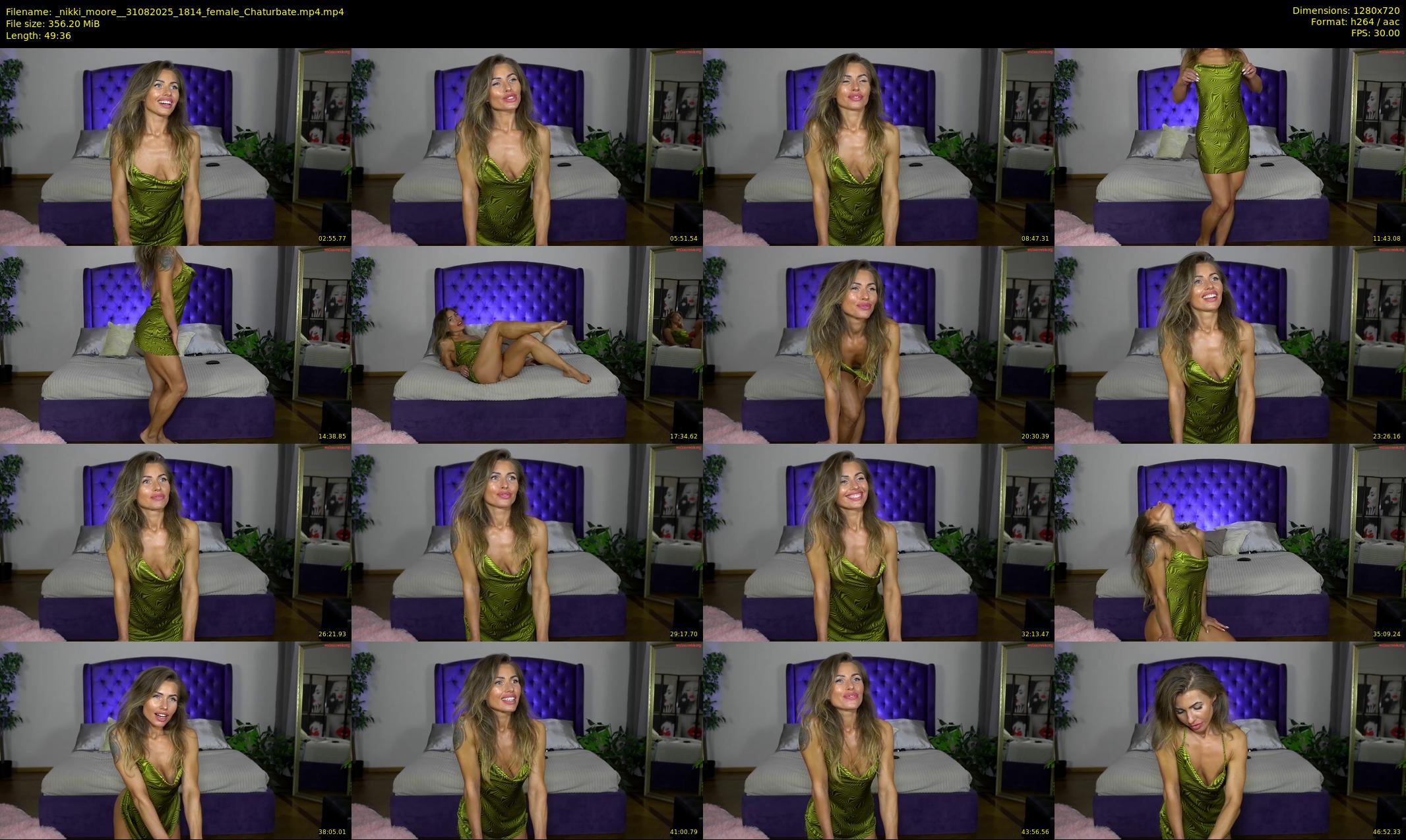 _nikki_moore_ — 50 minute Chaturbate female cam show recording, 720p, Aug 31, 2025