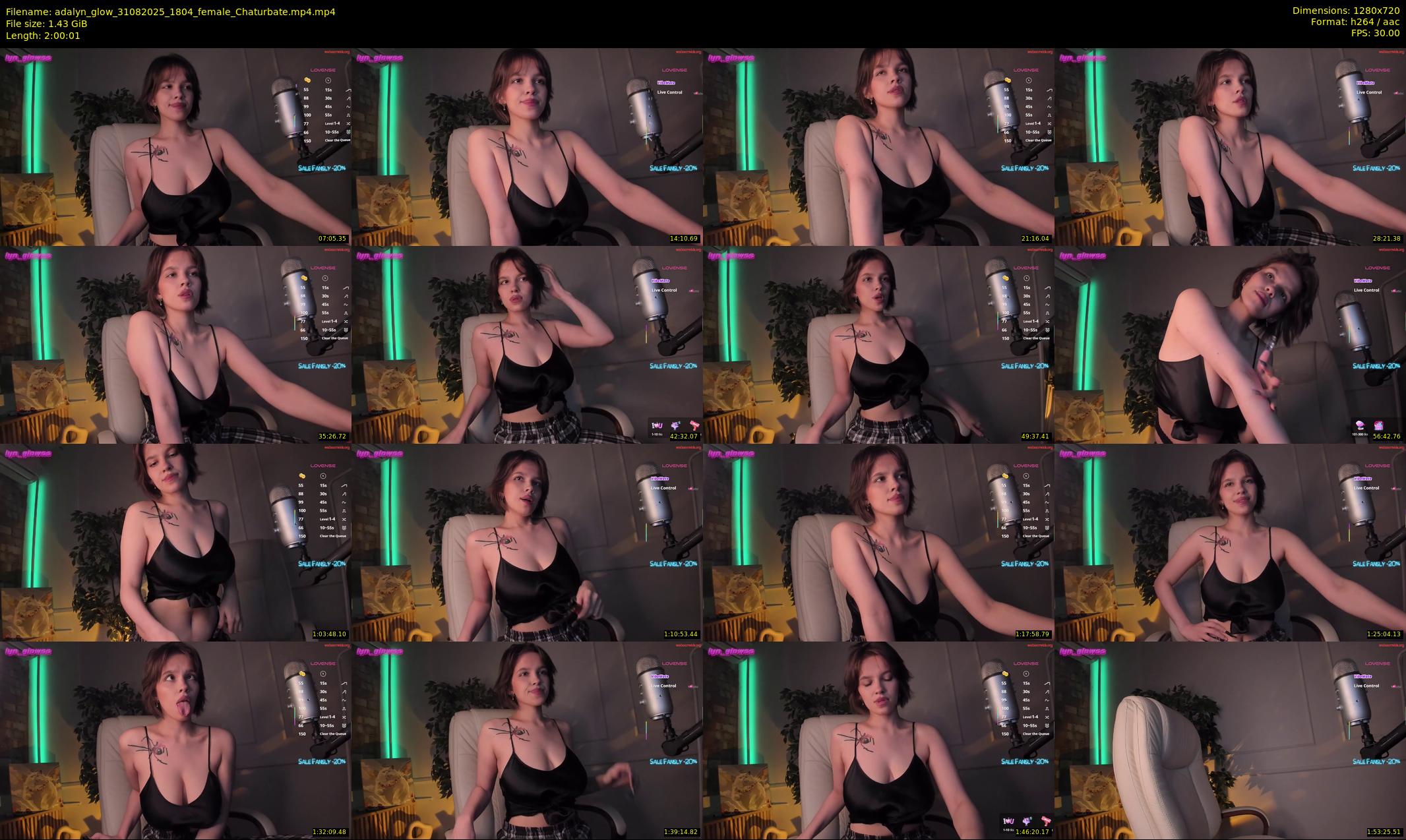 adalyn_glow — 121 minute Chaturbate female cam show recording, 720p, Aug 31, 2025