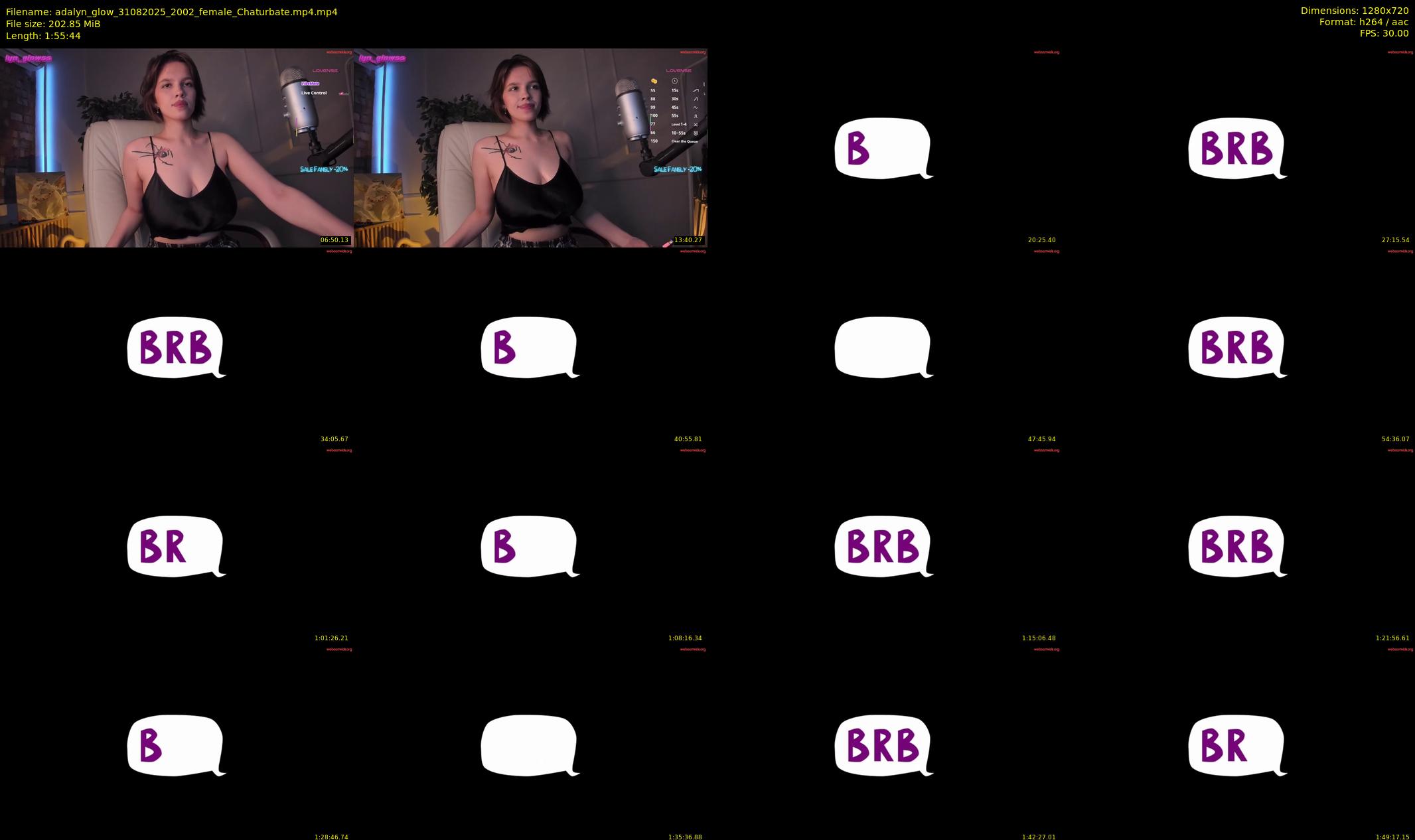 adalyn_glow — 116 minute Chaturbate female cam show recording, 720p, Aug 31, 2025