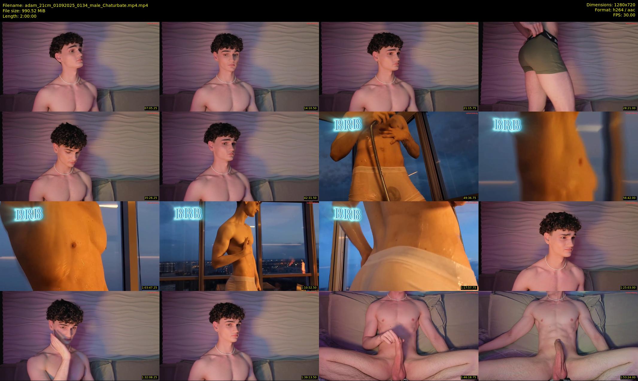 adam_21cm — 120 minute Chaturbate male cam show recording, 720p, Sep 1, 2025