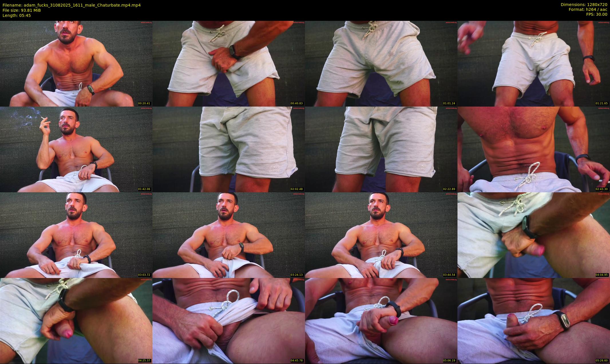 adam_fucks — 6 minute Chaturbate male cam show recording, 720p, Aug 31, 2025