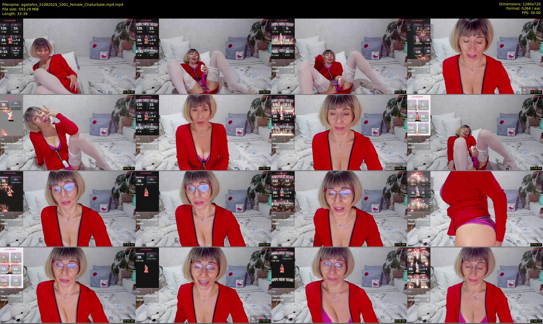 agatafox — 34 minute Chaturbate female cam show recording, 720p, Aug 31, 2025
