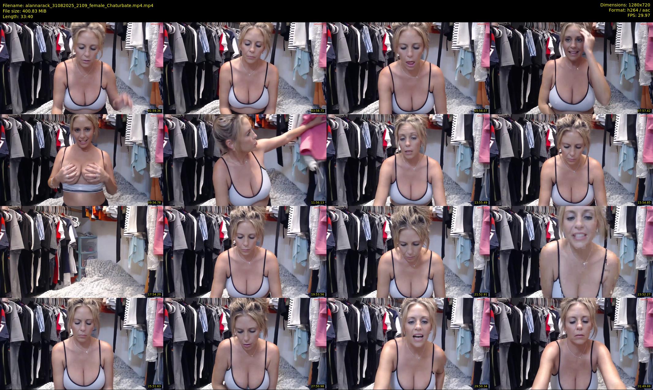 alannarack — 34 minute Chaturbate female cam show recording, 720p, Aug 31, 2025