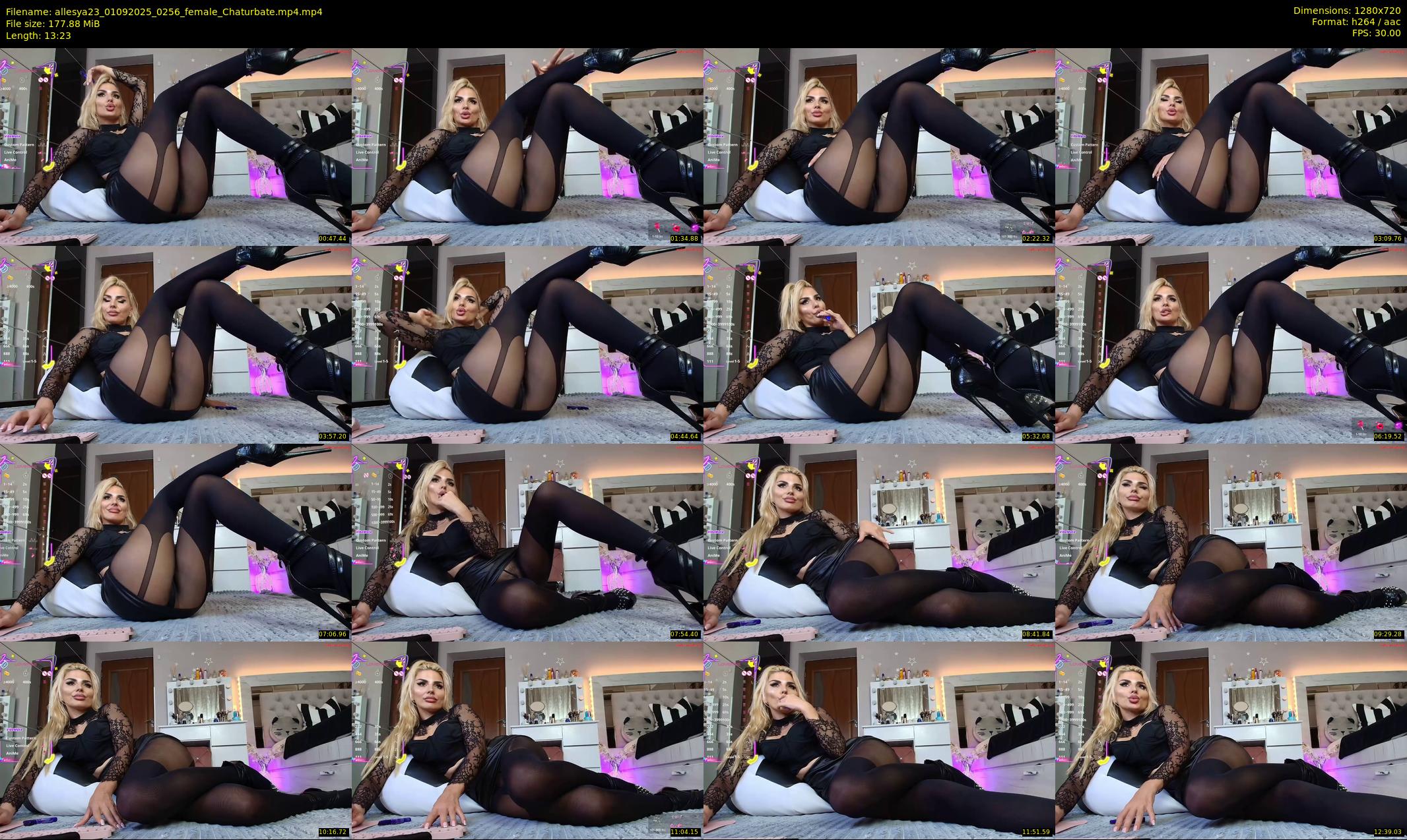 allesya23 — 14 minute Chaturbate female cam show recording, 720p, Sep 1, 2025