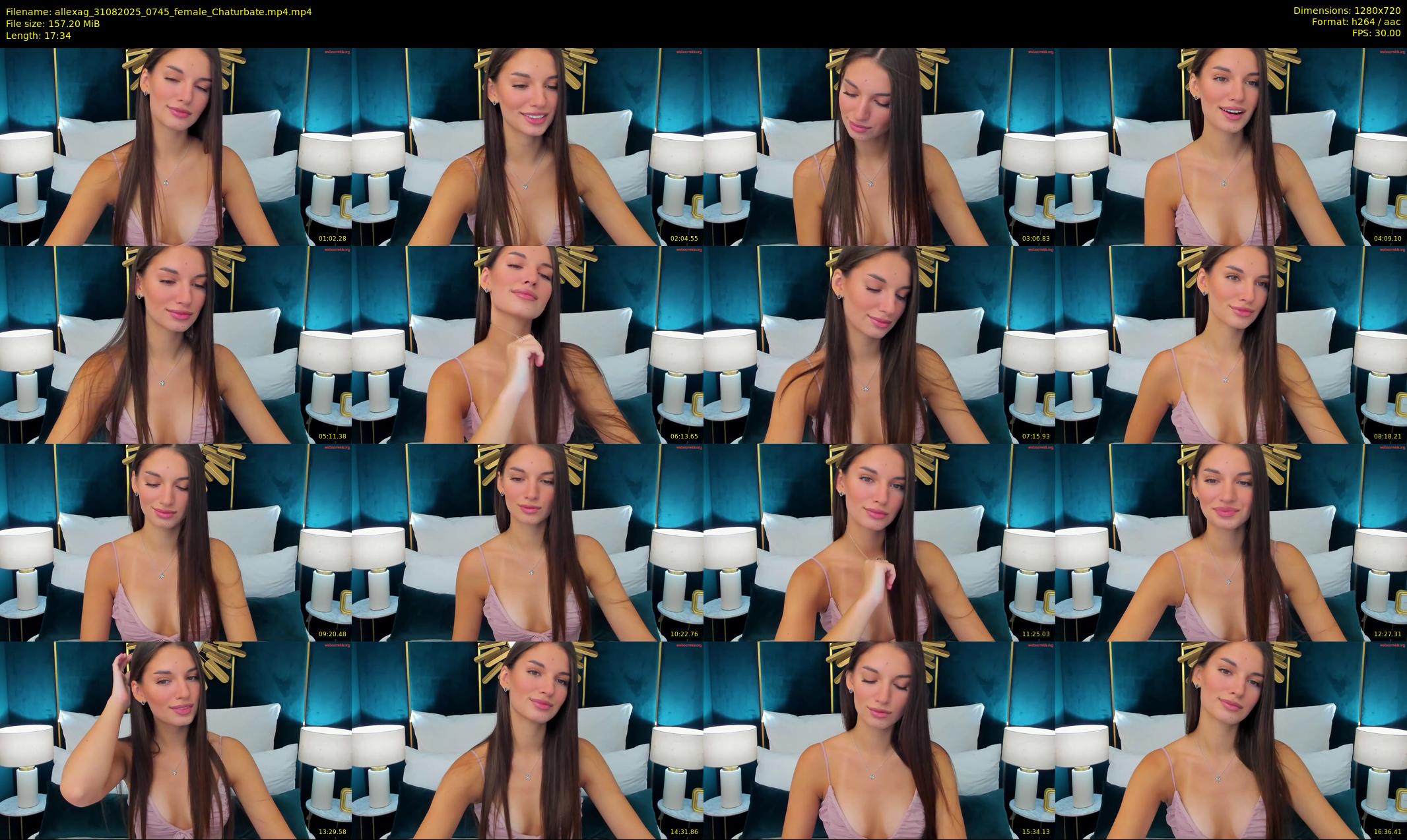 allexag — 18 minute Chaturbate female cam show recording, 720p, Aug 31, 2025