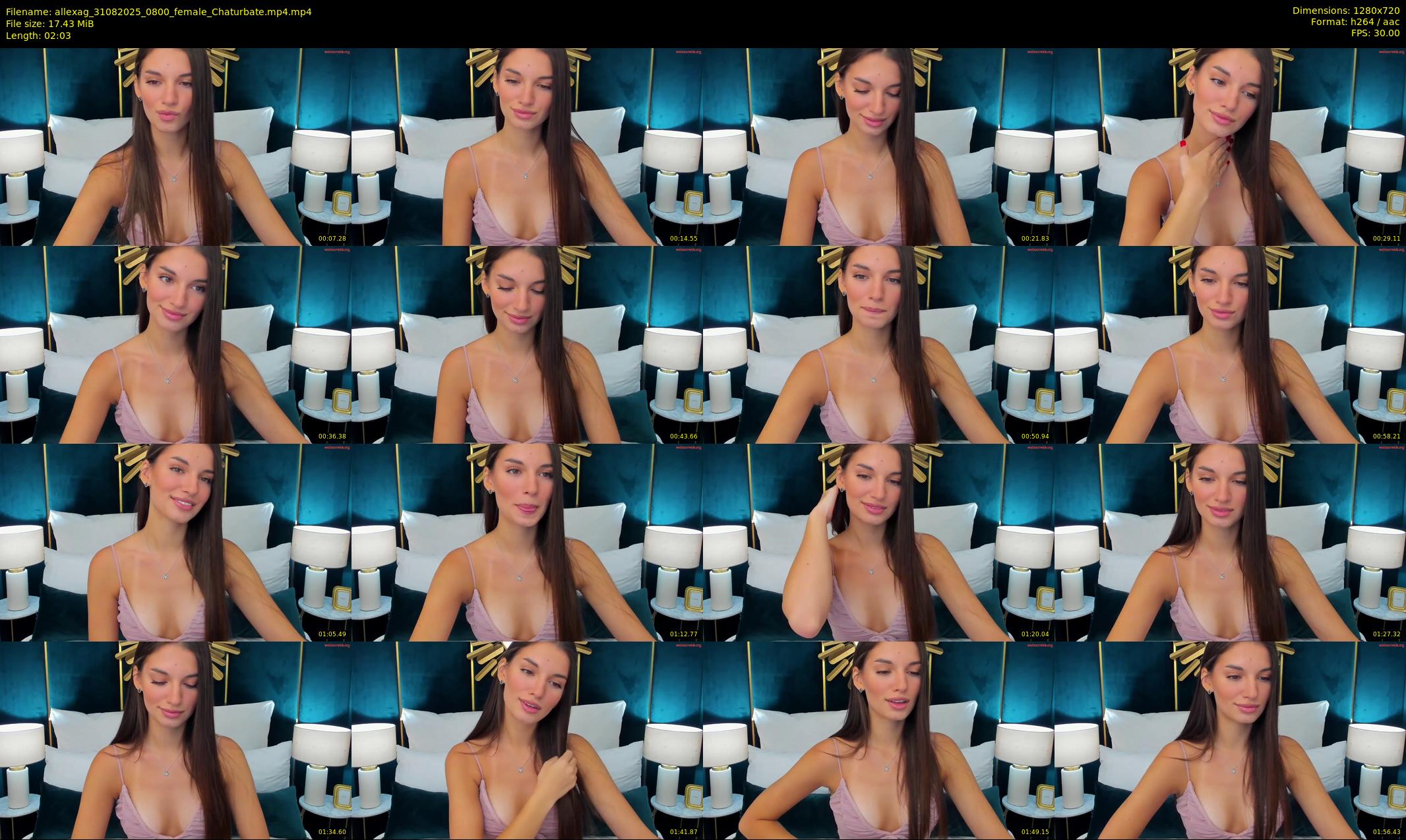 allexag — 3 minute Chaturbate female cam show recording, 720p, Aug 31, 2025
