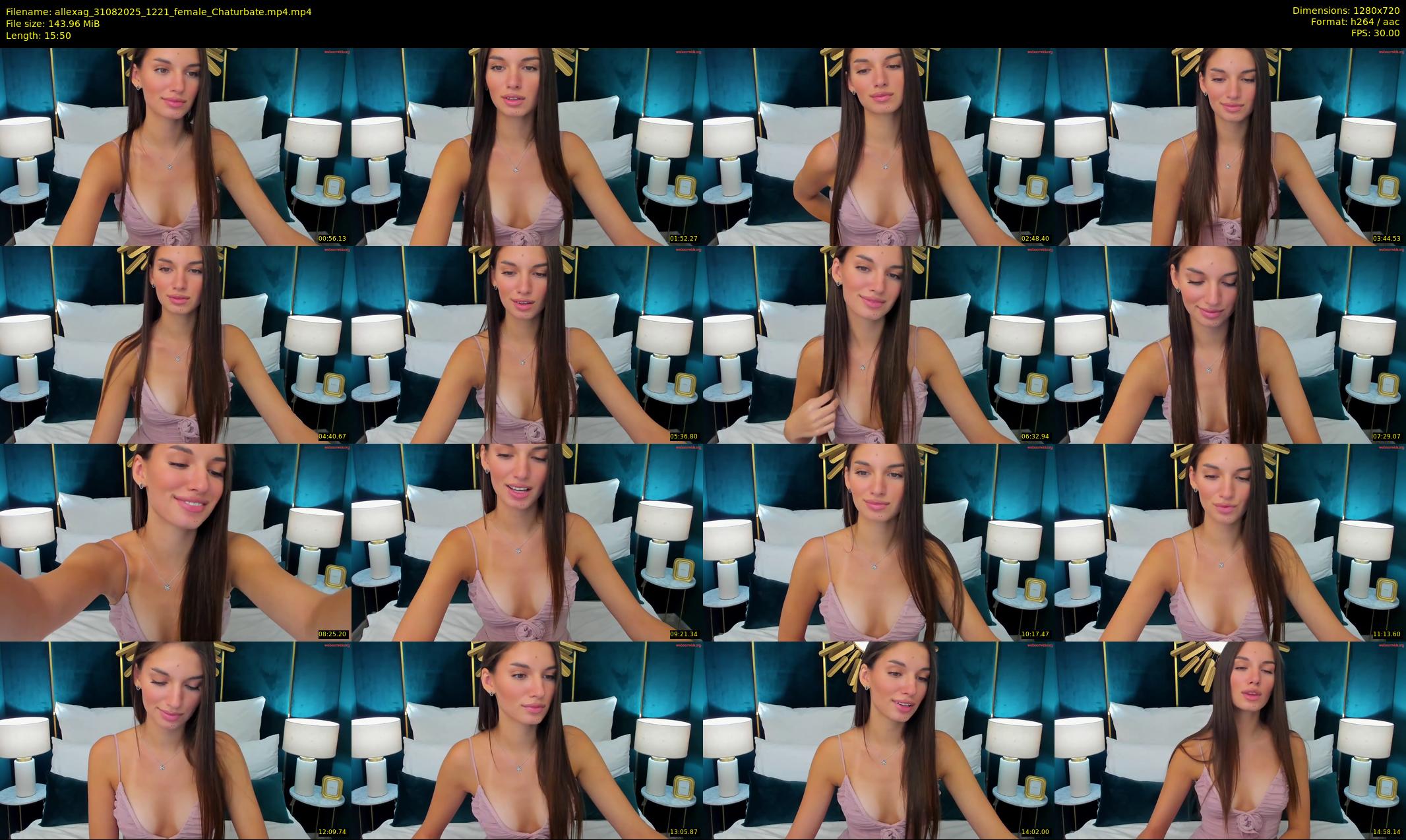 allexag — 16 minute Chaturbate female cam show recording, 720p, Aug 31, 2025