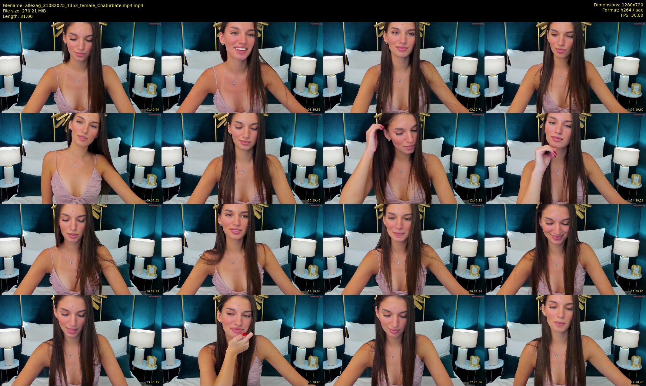 allexag — 31 minute Chaturbate female cam show recording, 720p, Aug 31, 2025