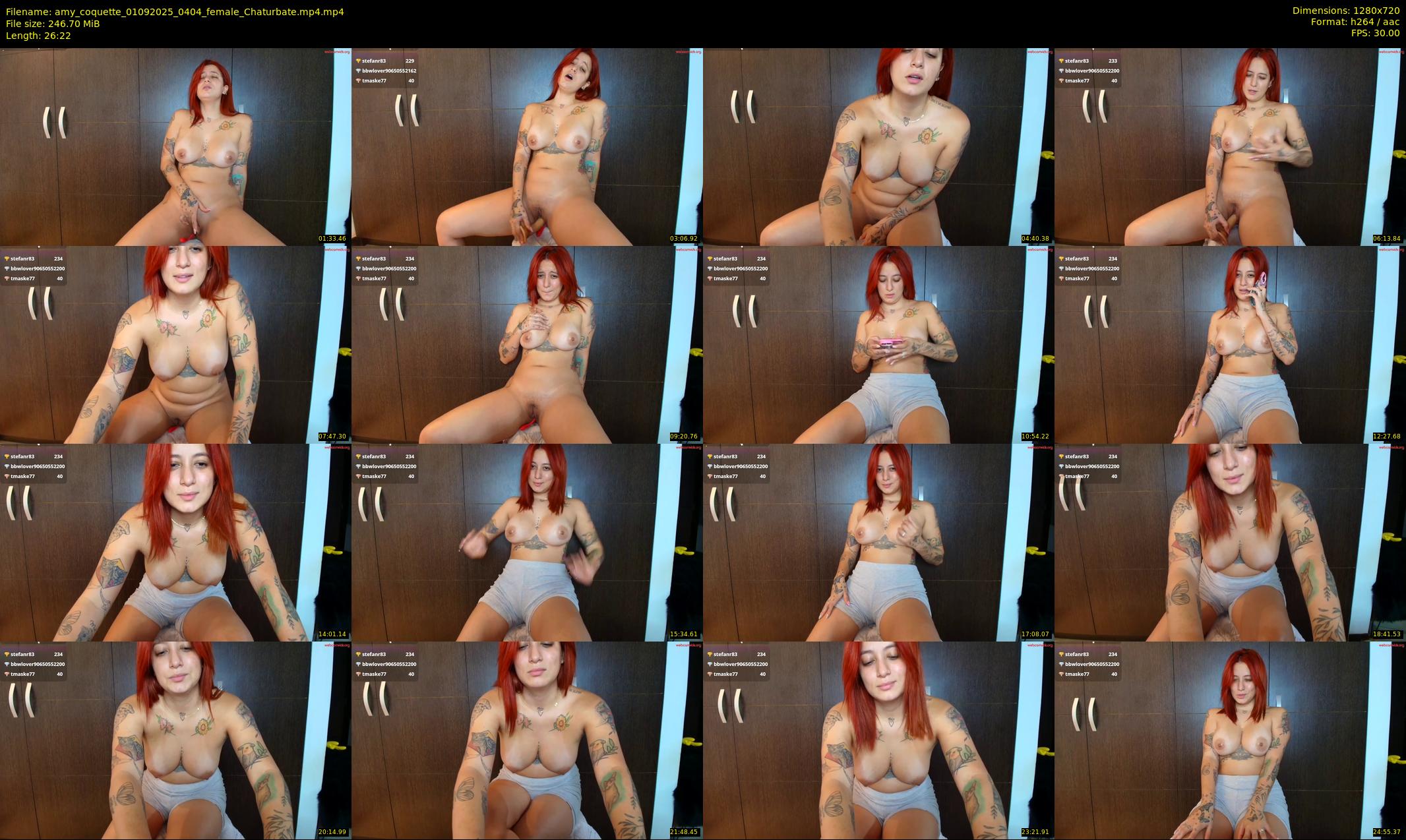 amy_coquette — 27 minute Chaturbate female cam show recording, 720p, Sep 1, 2025