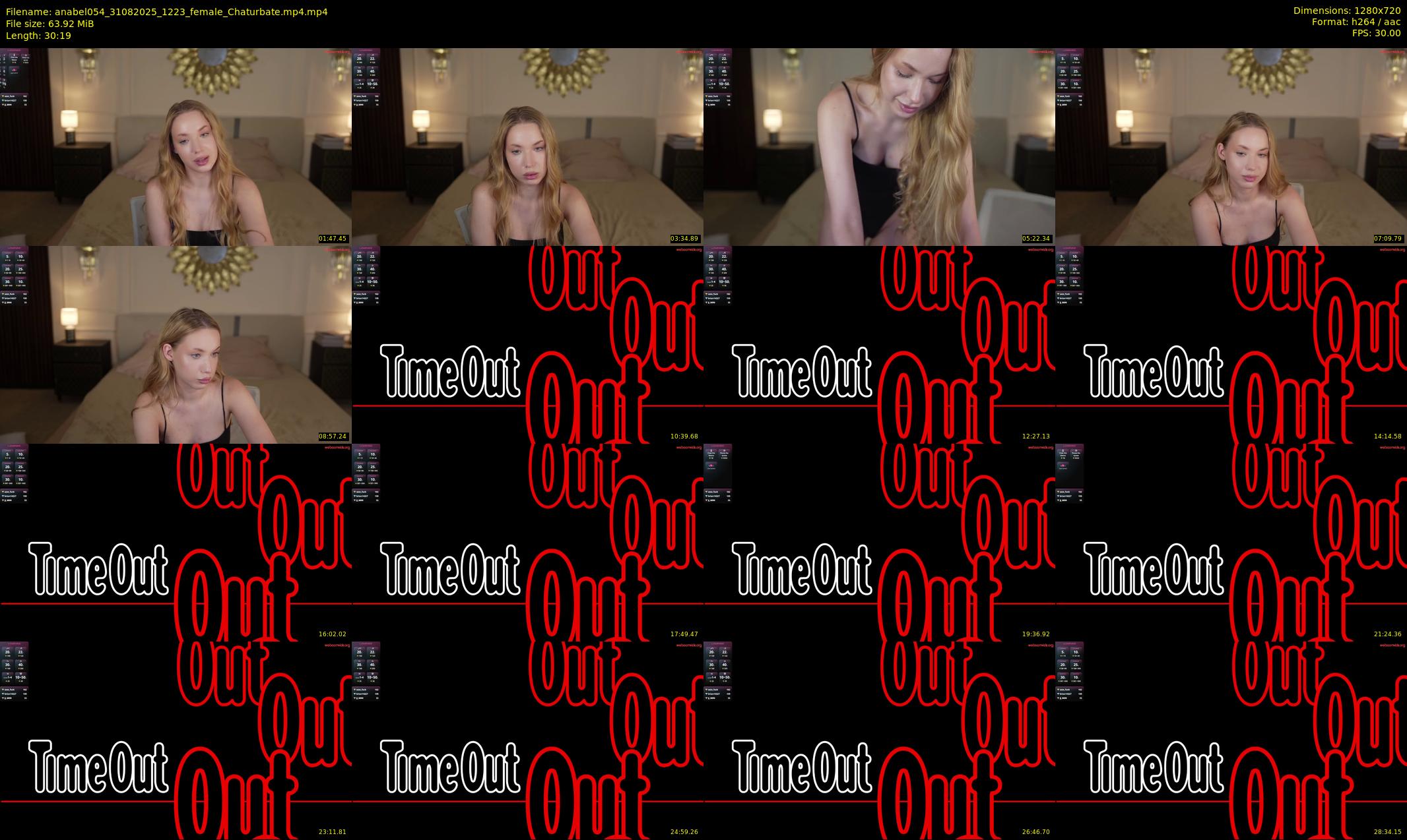 anabel054 — 31 minute Chaturbate female cam show recording, 720p, Aug 31, 2025