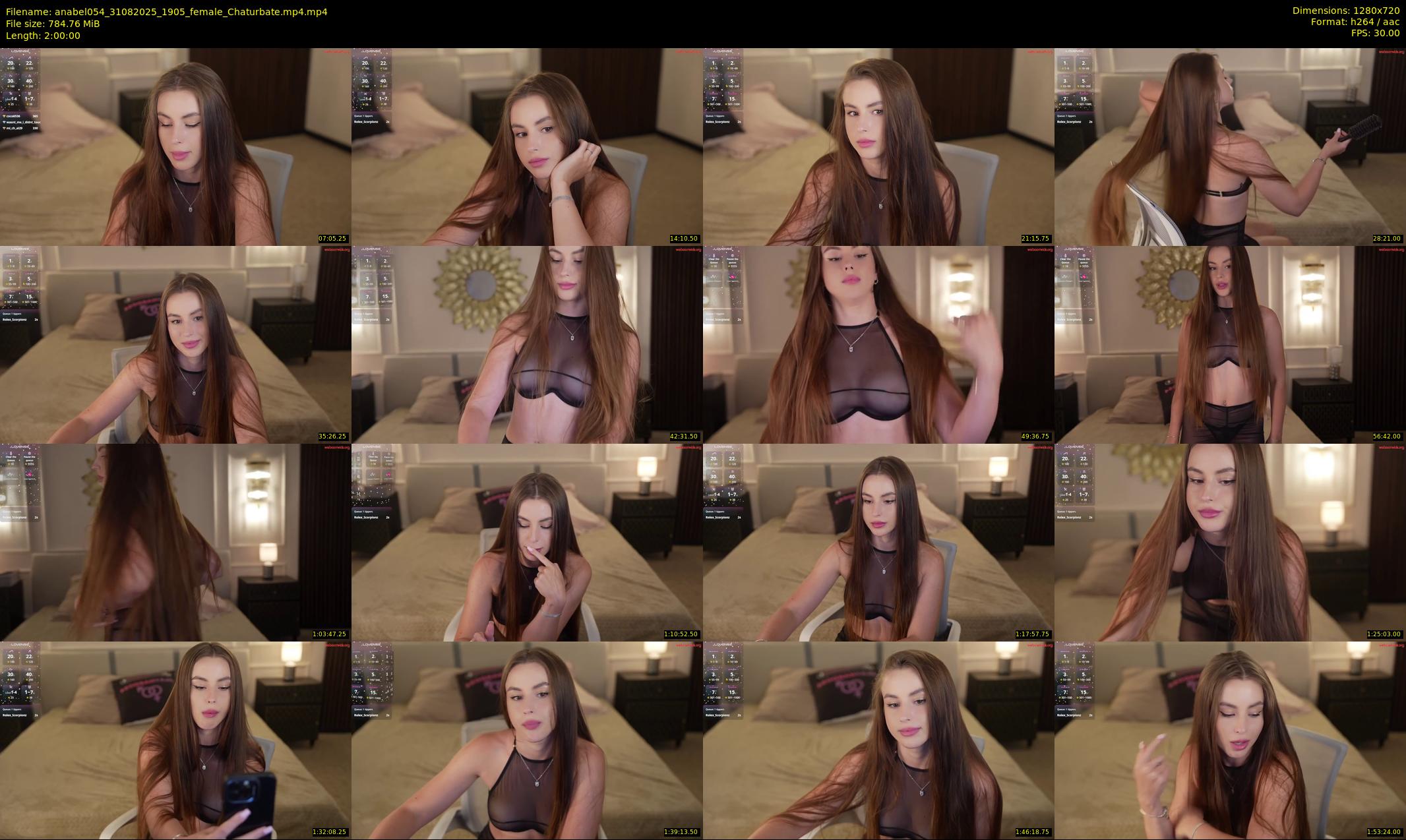 anabel054 — 120 minute Chaturbate female cam show recording, 720p, Aug 31, 2025