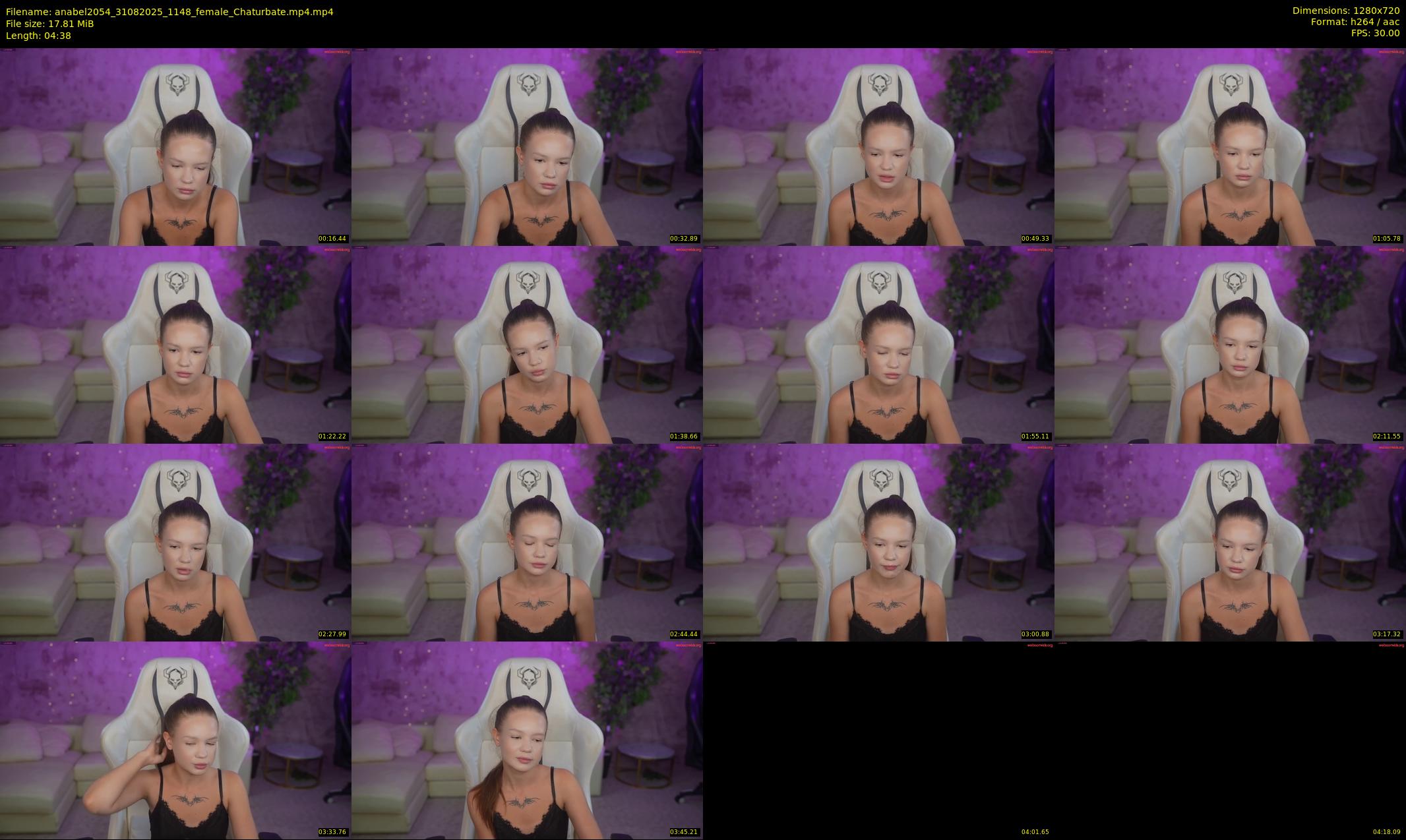 anabel2054 — 5 minute Chaturbate female cam show recording, 720p, Aug 31, 2025