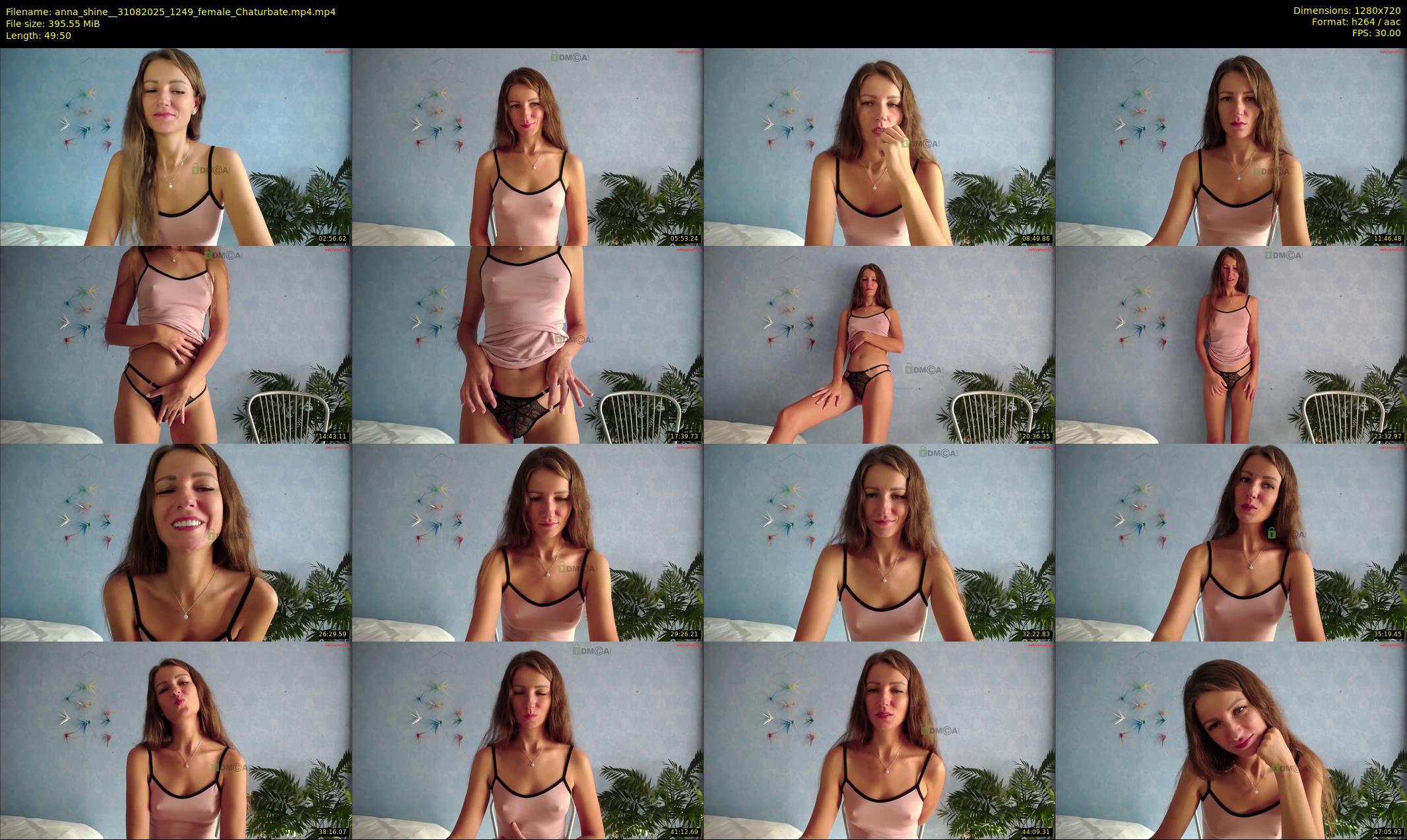 anna_shine_ — 50 minute Chaturbate female cam show recording, 720p, Aug 31, 2025