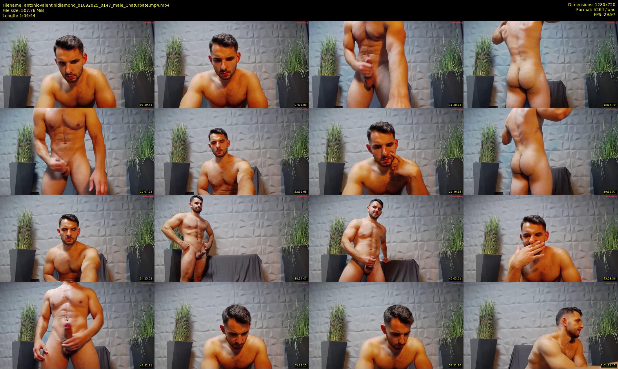 antoniovalentinidiamond — 65 minute Chaturbate male cam show recording, 720p, Sep 1, 2025