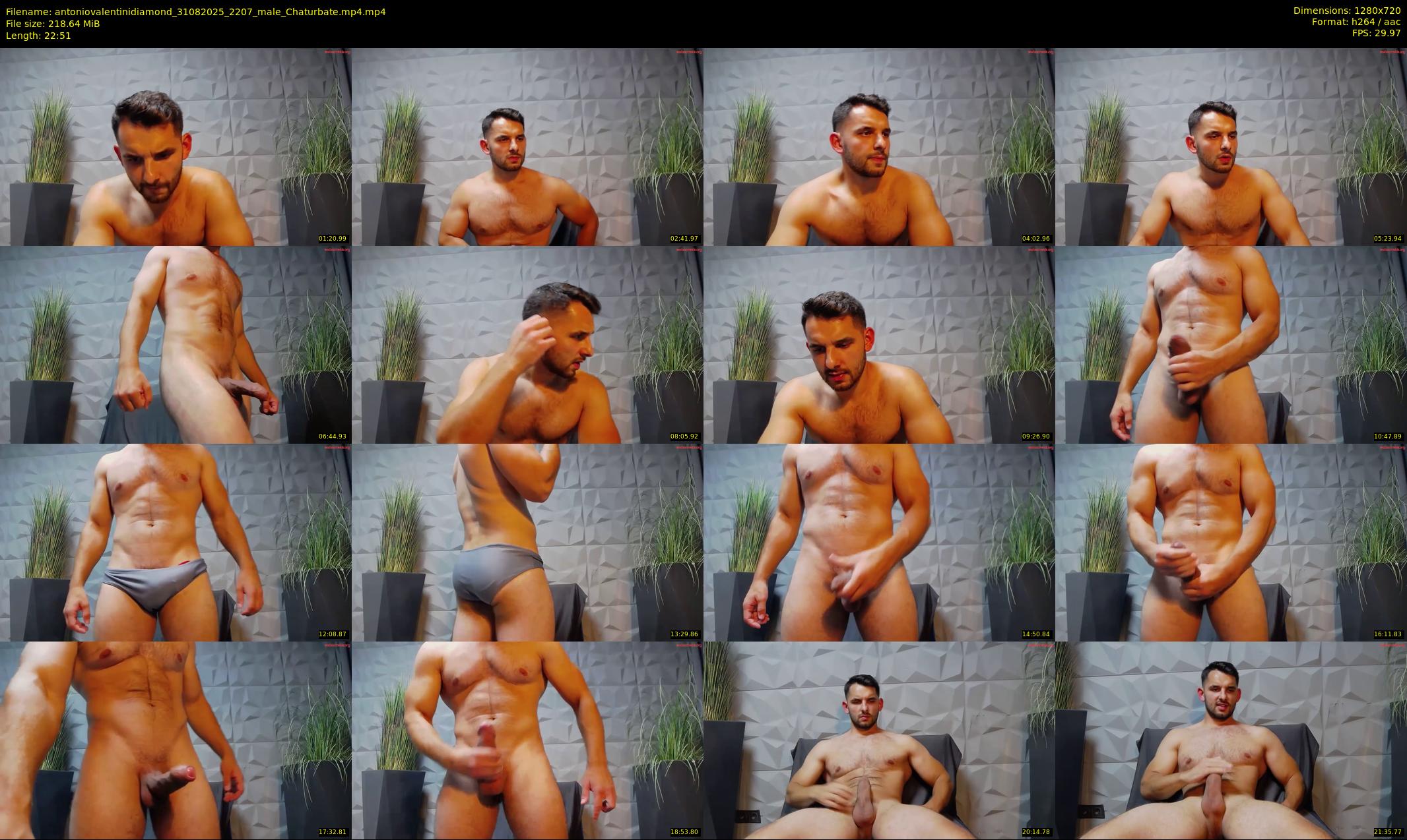 antoniovalentinidiamond — 23 minute Chaturbate male cam show recording, 720p, Aug 31, 2025