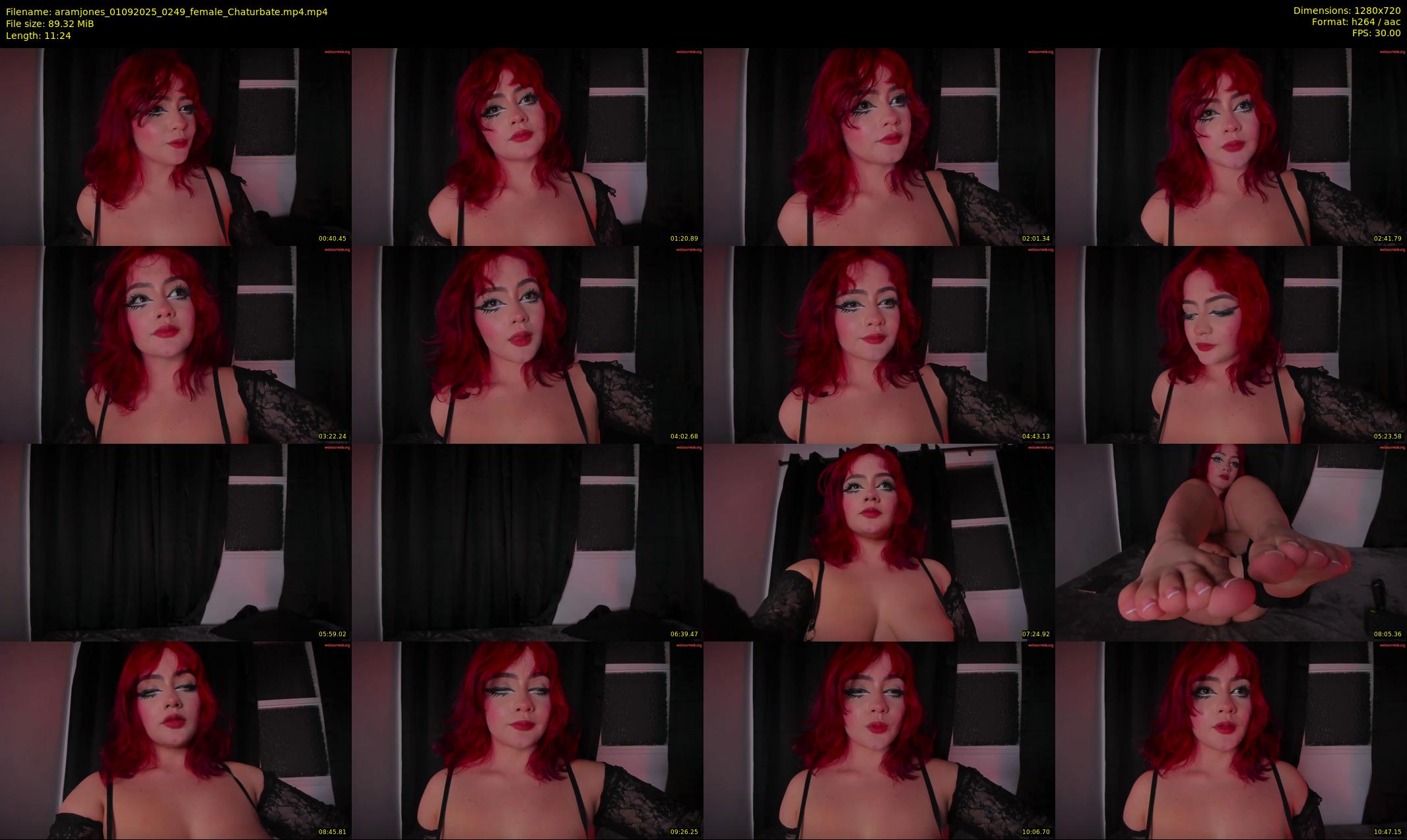 aramjones — 12 minute Chaturbate female cam show recording, 720p, Sep 1, 2025