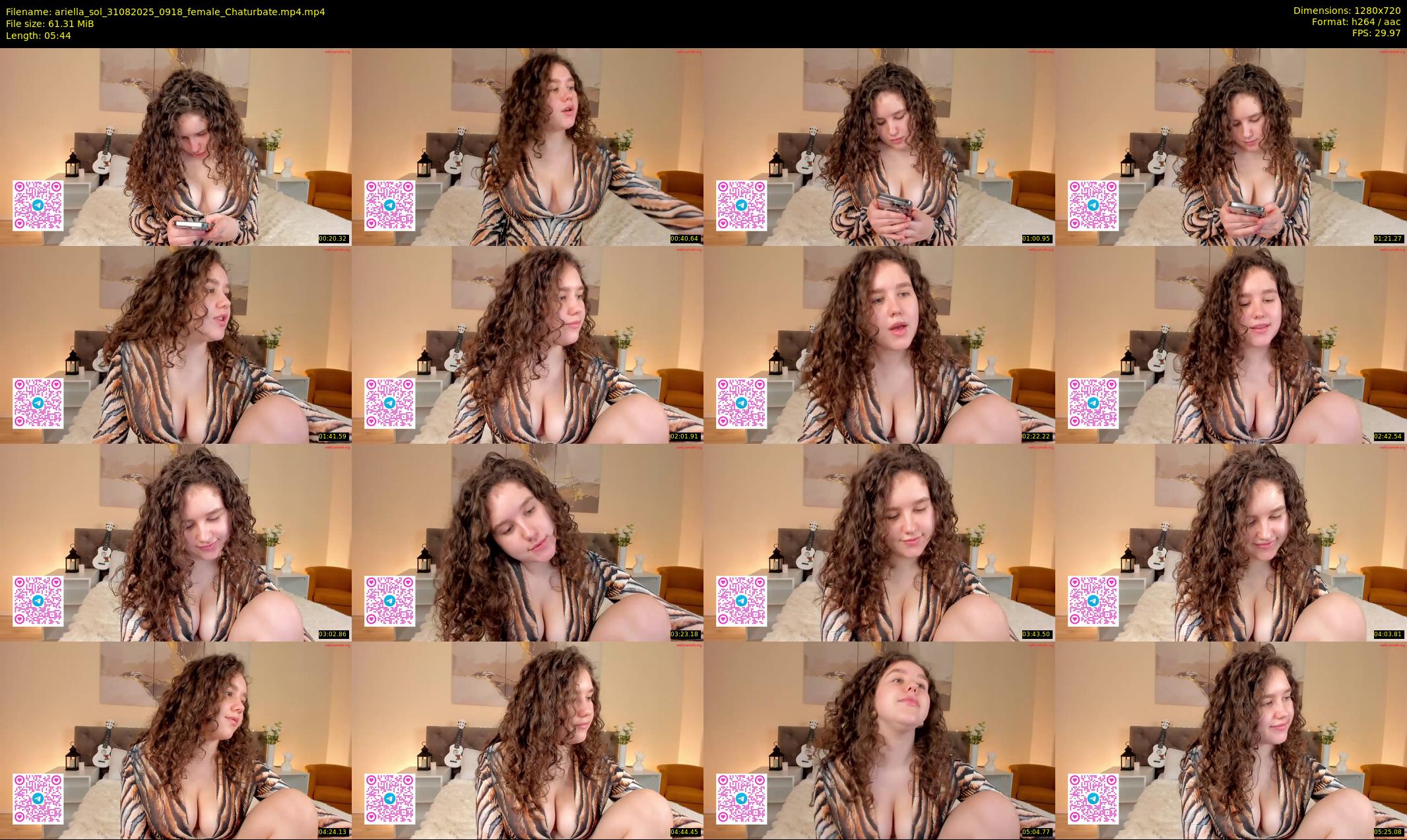 ariella_sol — 6 minute Chaturbate female cam show recording, 720p, Aug 31, 2025