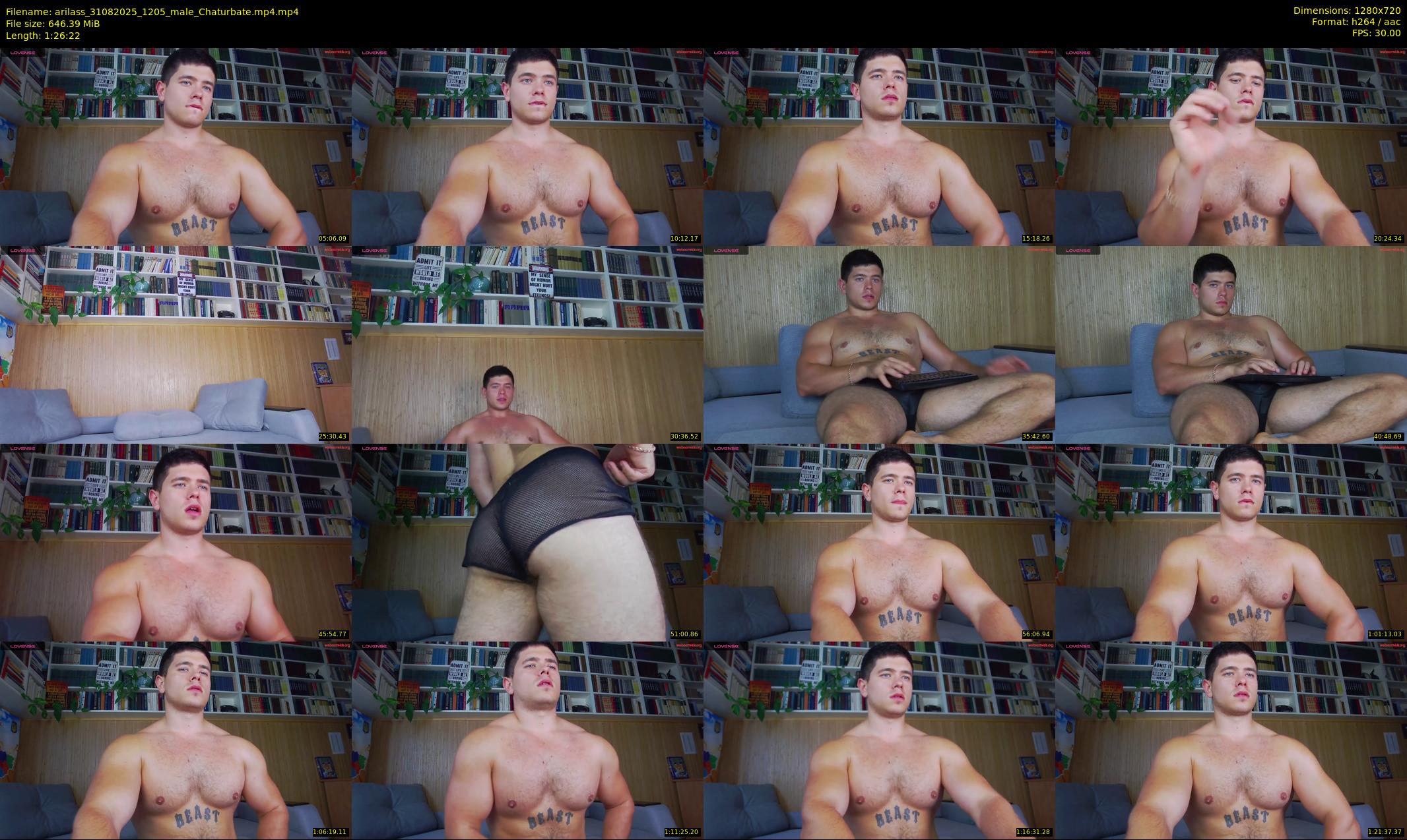arilass — 87 minute Chaturbate male cam show recording, 720p, Aug 31, 2025