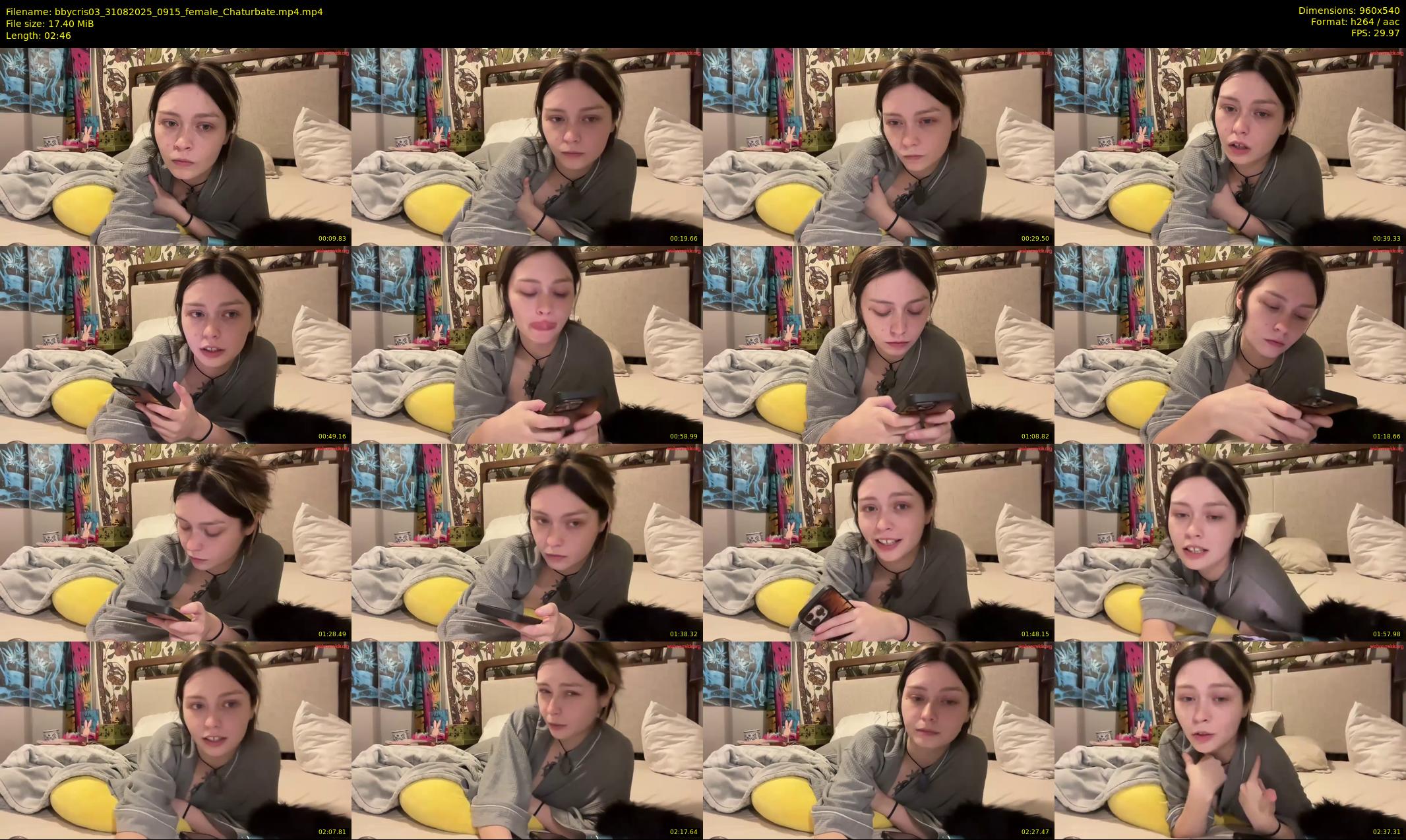 bbycris03 — 3 minute Chaturbate female cam show recording, 480p, Aug 31, 2025