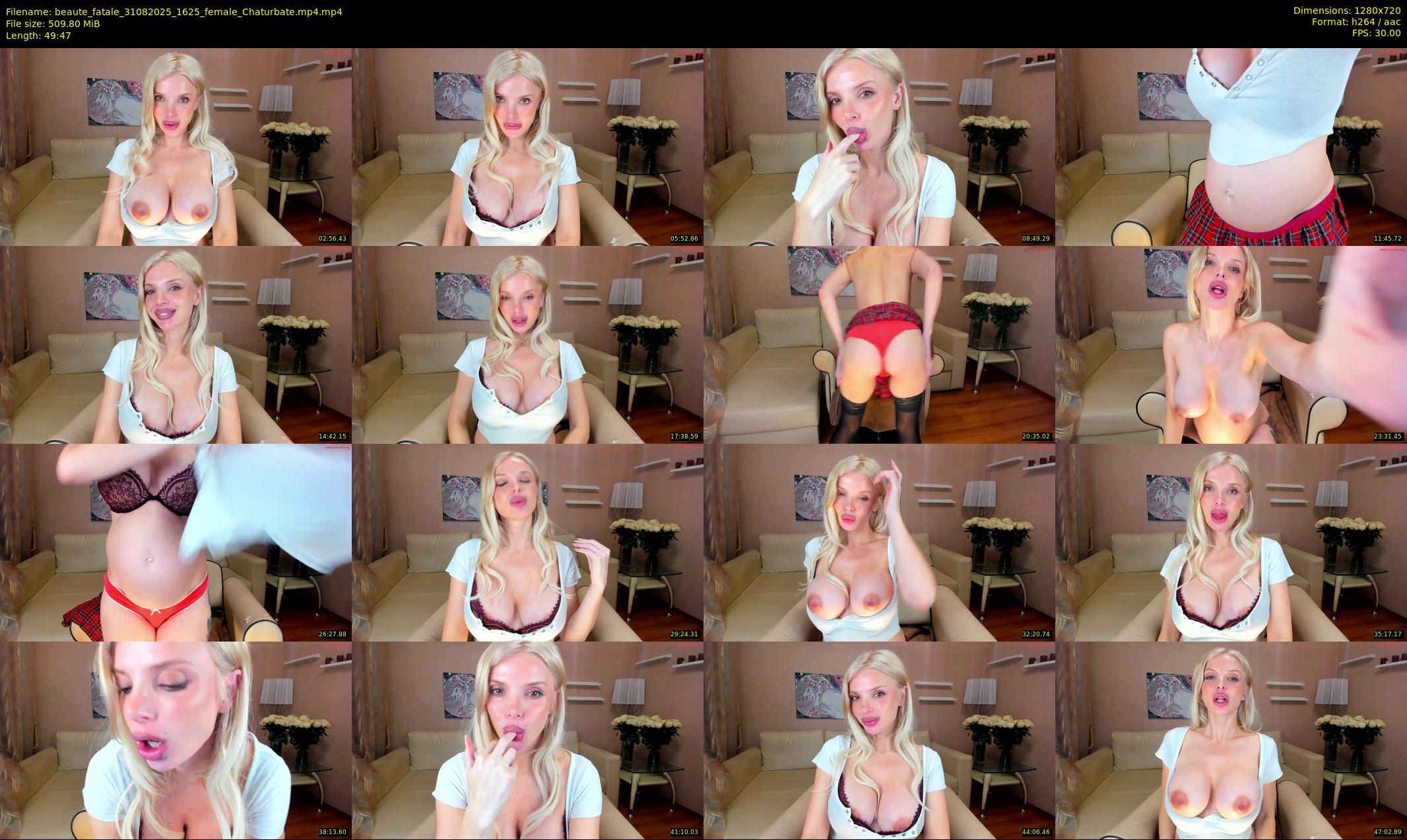 beaute_fatale — 50 minute Chaturbate female cam show recording, 720p, Aug 31, 2025
