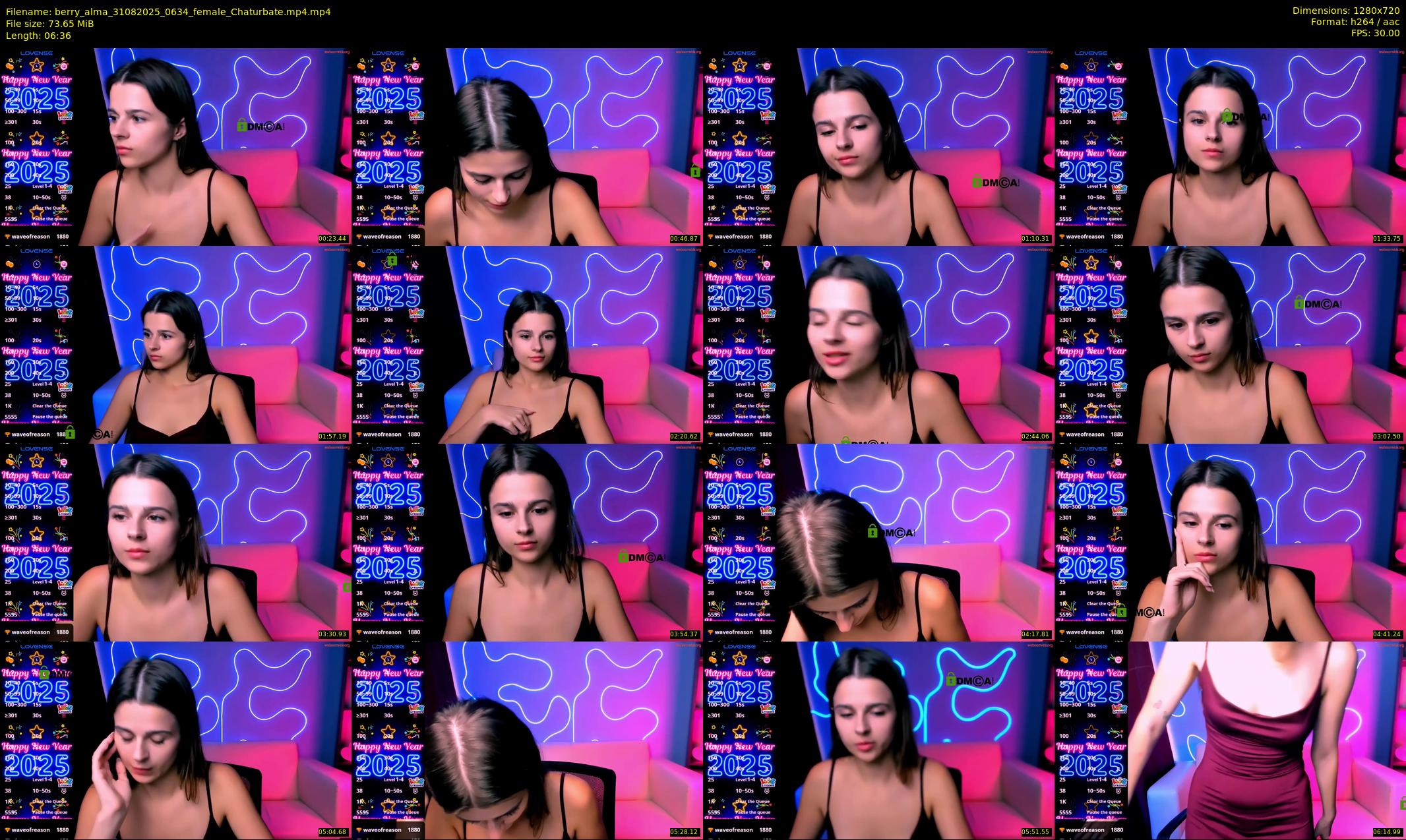 berry_alma — 7 minute Chaturbate female cam show recording, 720p, Aug 31, 2025