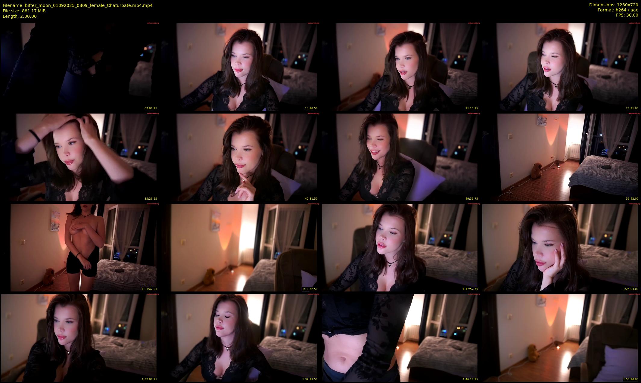 bitter_moon — 120 minute Chaturbate female cam show recording, 720p, Sep 1, 2025