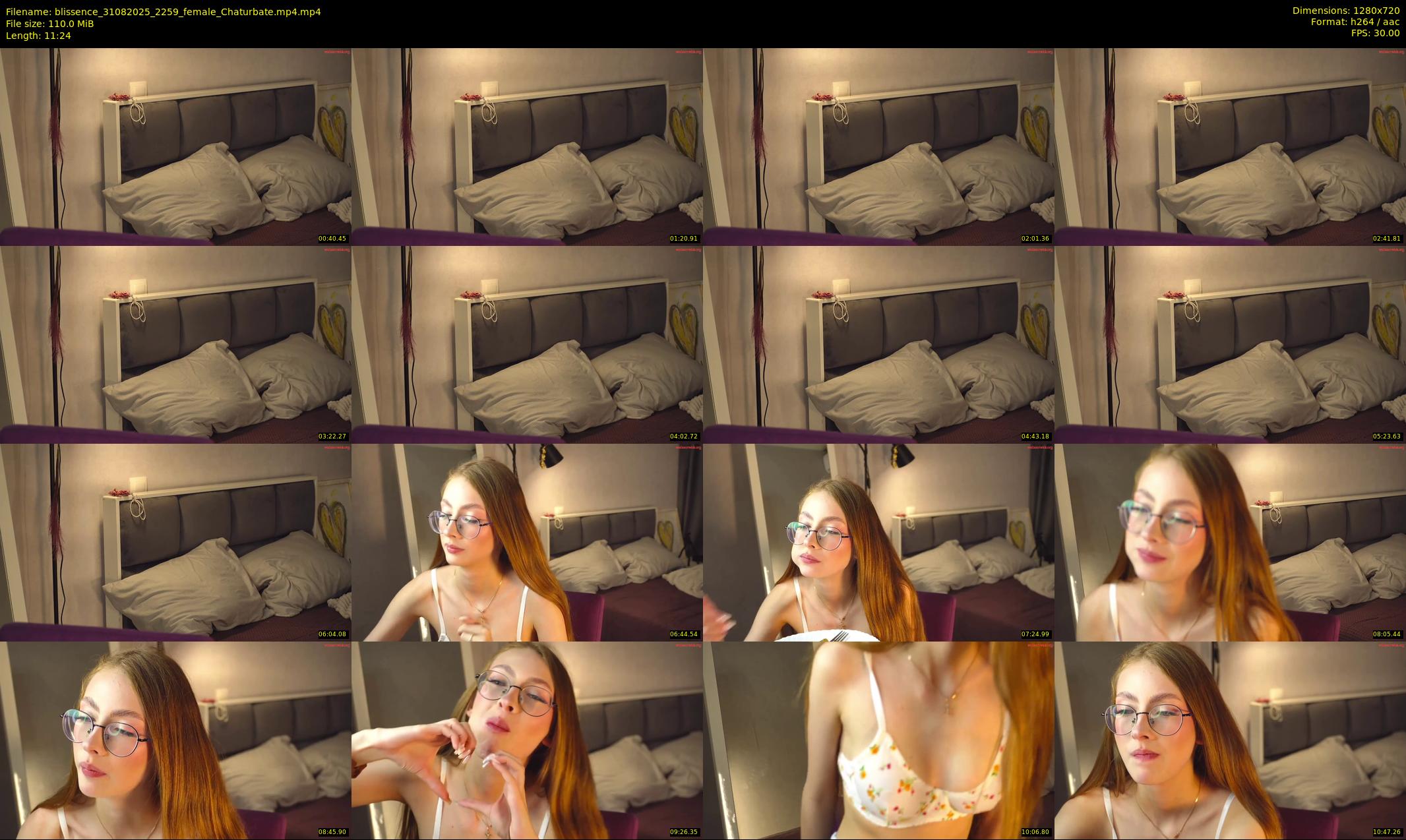 blissence — 12 minute Chaturbate female cam show recording, 720p, Aug 31, 2025