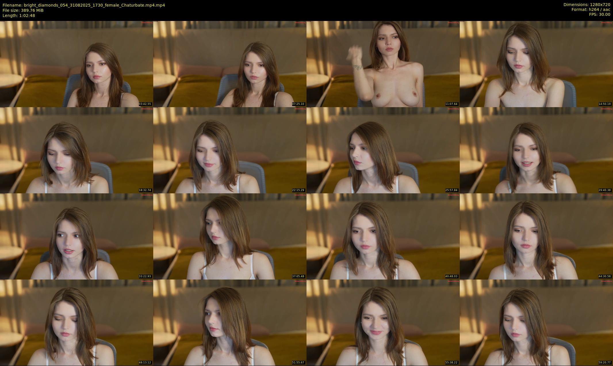bright_diamonds_054 — 63 minute Chaturbate couple cam show recording, 720p, Aug 31, 2025