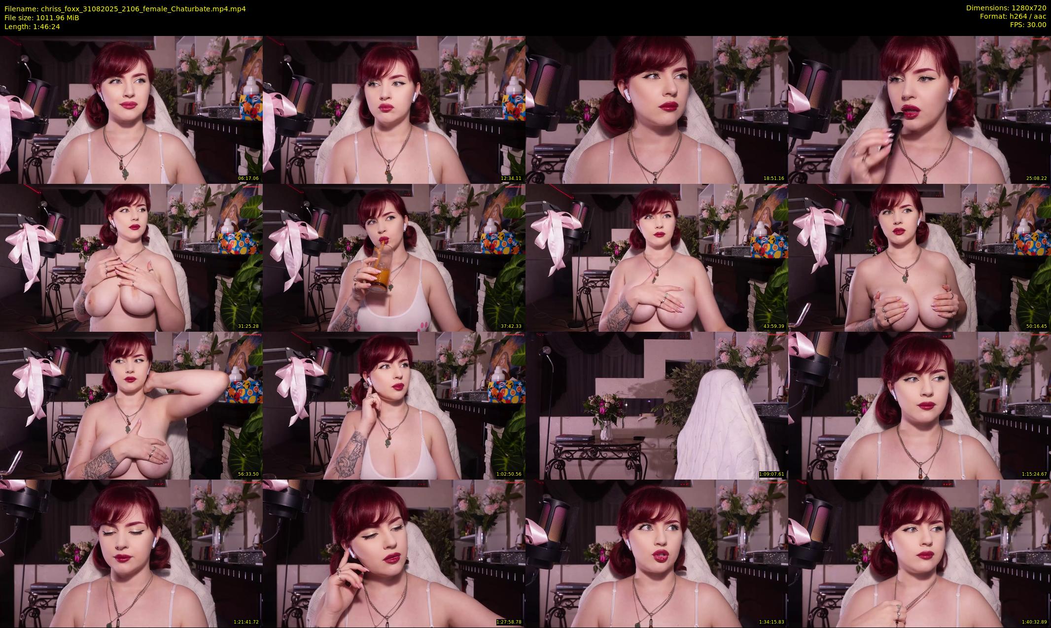 chriss_foxx — 107 minute Chaturbate female cam show recording, 720p, Aug 31, 2025