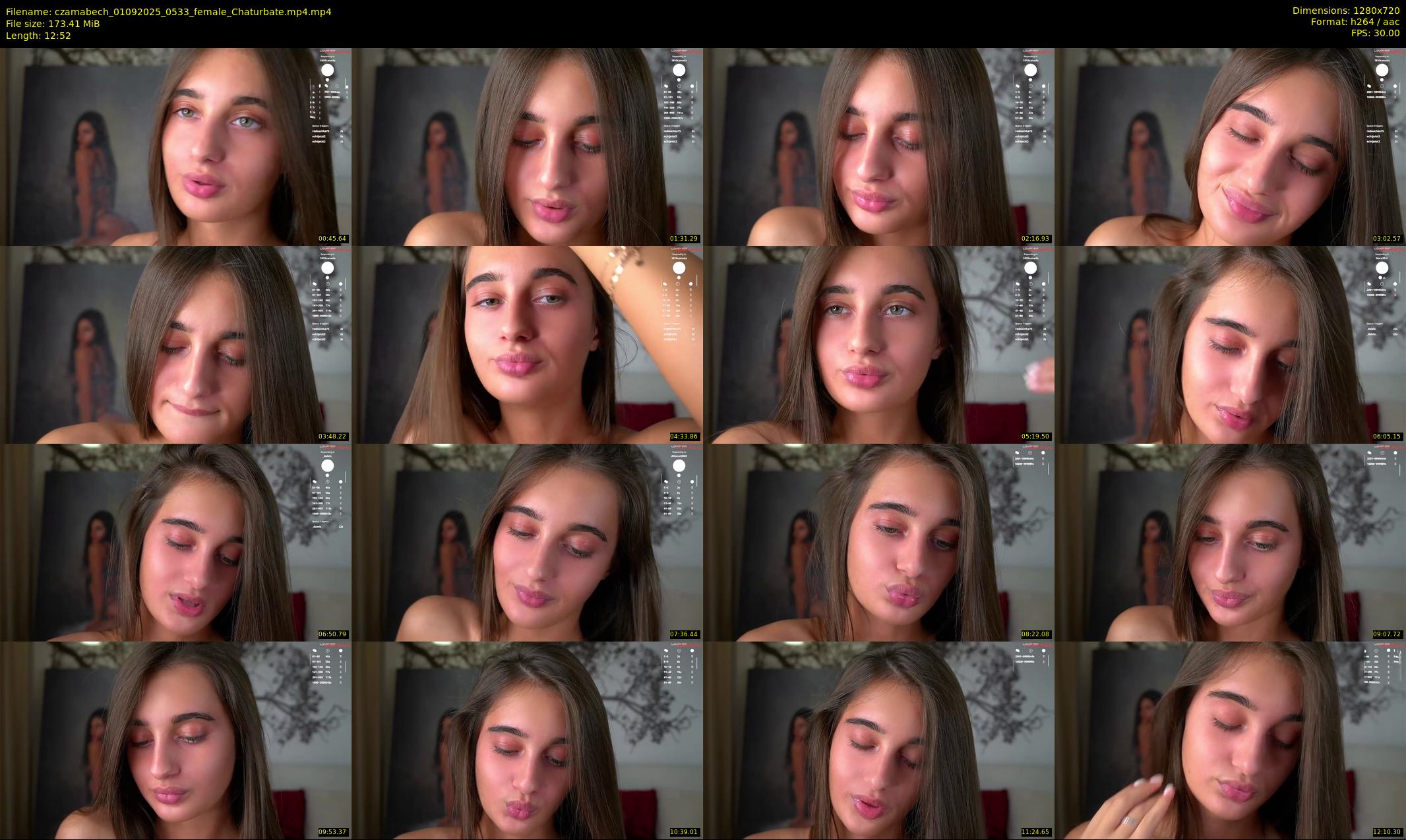czamabech — 13 minute Chaturbate female cam show recording, 720p, Sep 1, 2025