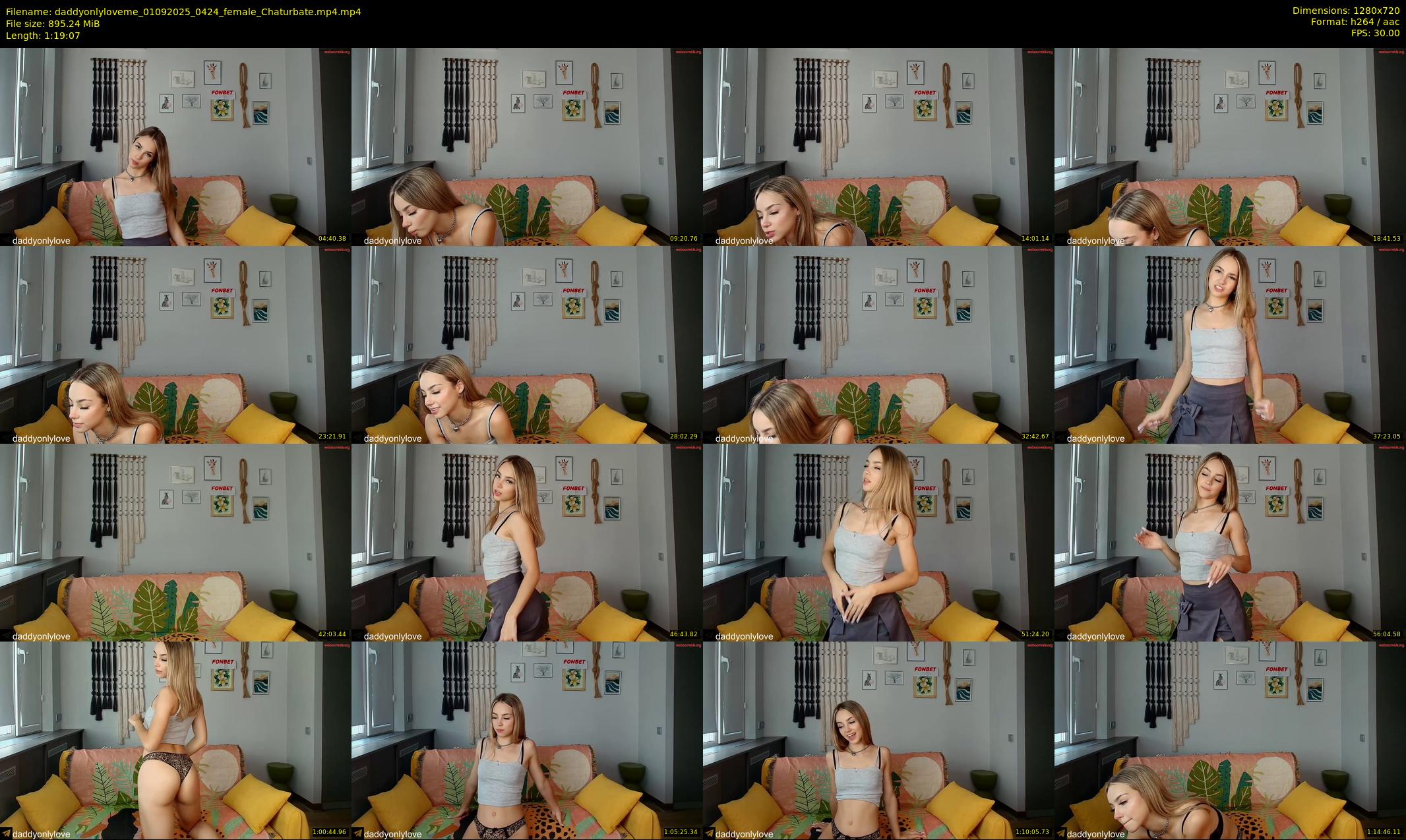 daddyonlyloveme — 80 minute Chaturbate female cam show recording, 720p, Sep 1, 2025