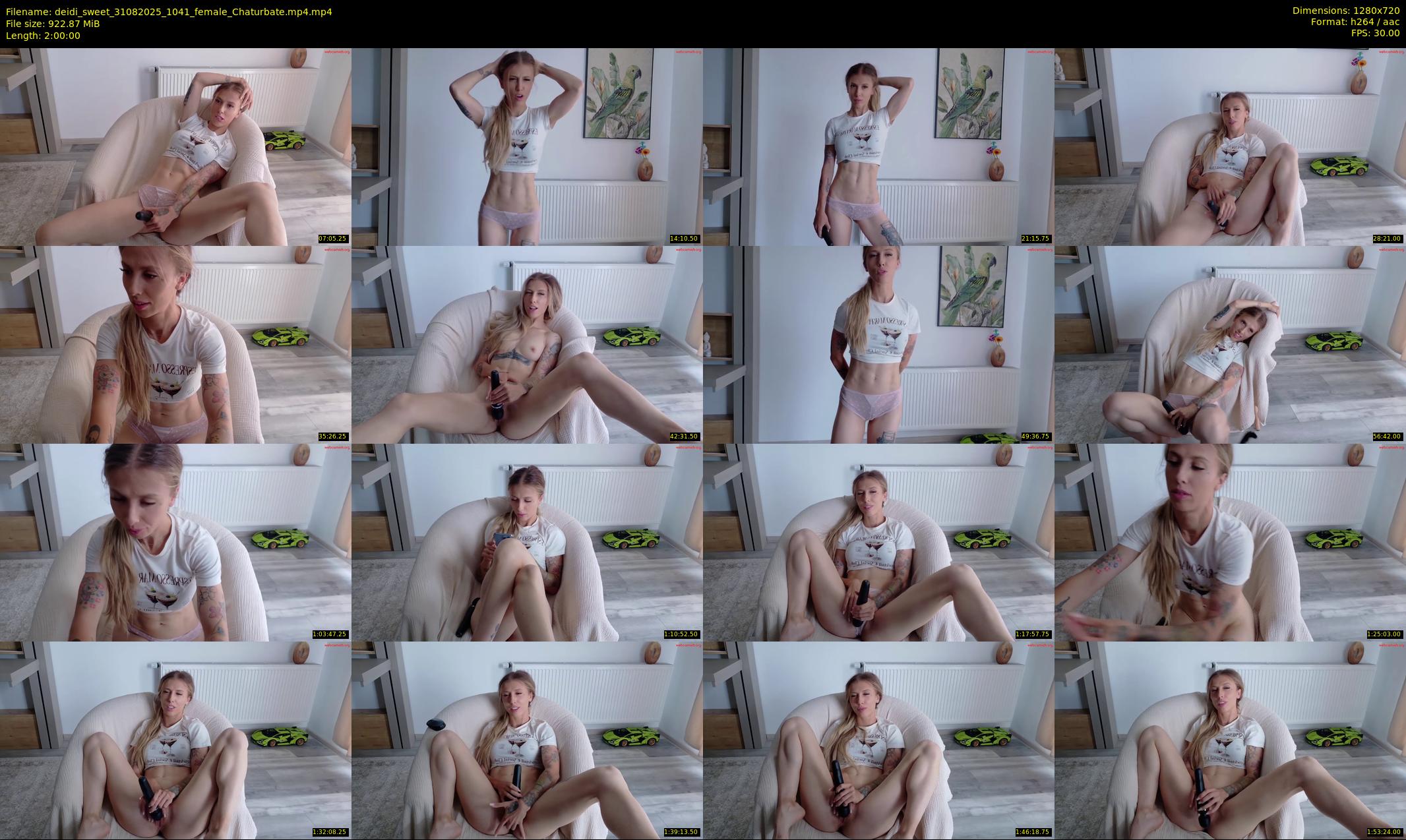 deidi_sweet — 120 minute Chaturbate female cam show recording, 720p, Aug 31, 2025