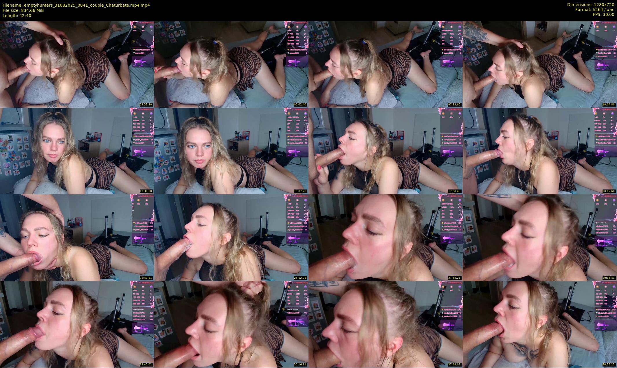 emptyhunters — 43 minute Chaturbate couple cam show recording, 720p, Aug 31, 2025