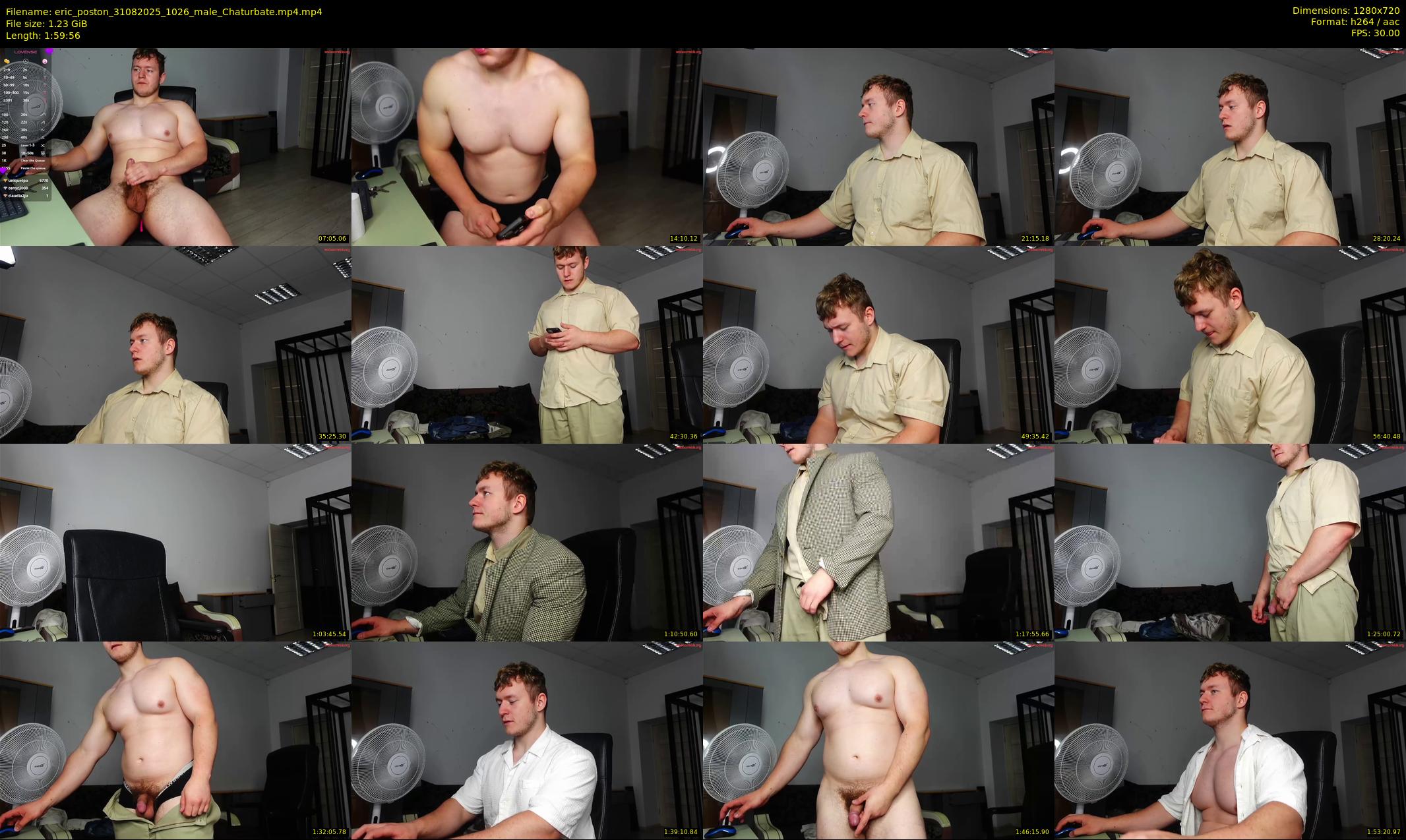 eric_poston — 120 minute Chaturbate male cam show recording, 720p, Aug 31, 2025