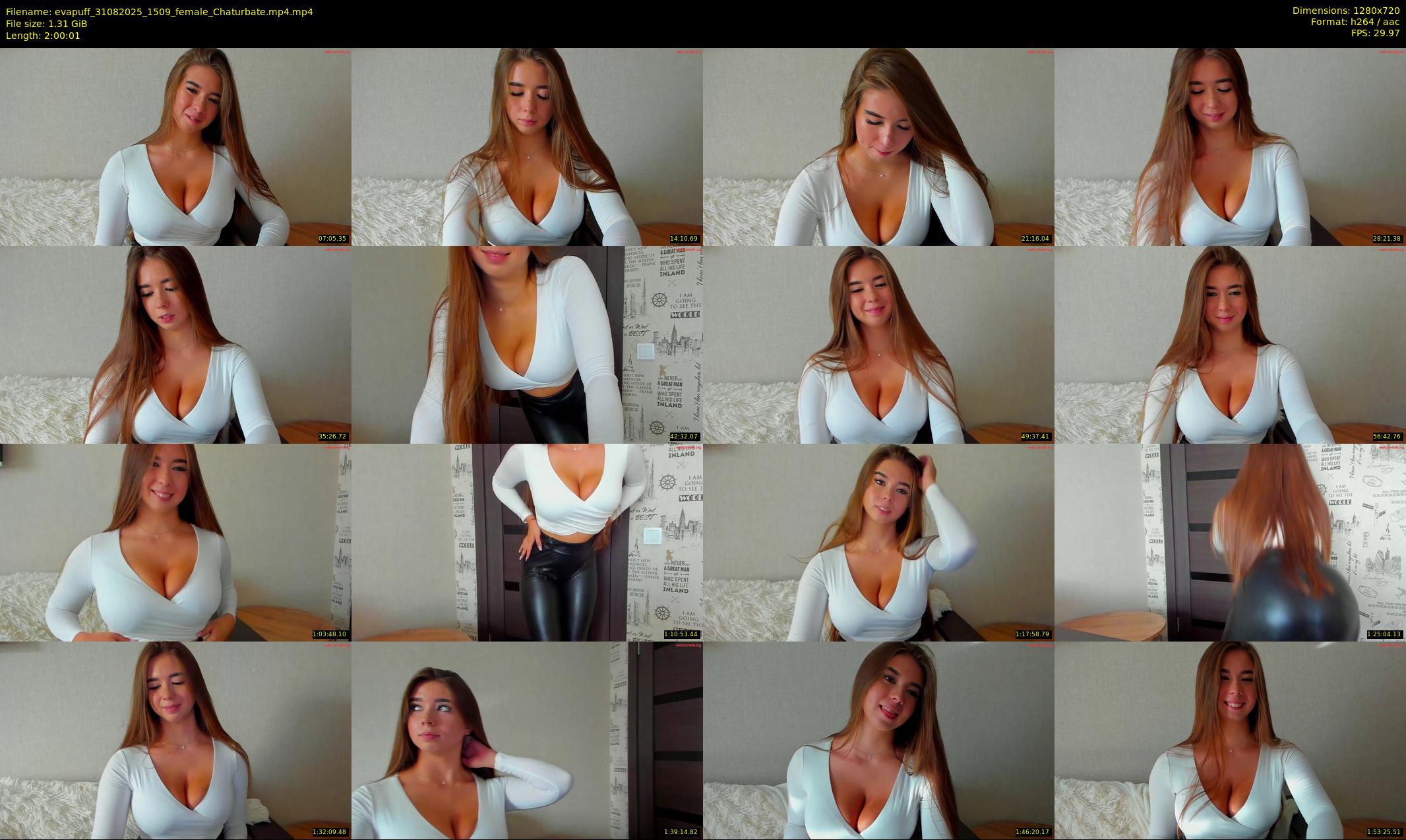 evapuff — 121 minute Chaturbate female cam show recording, 720p, Aug 31, 2025
