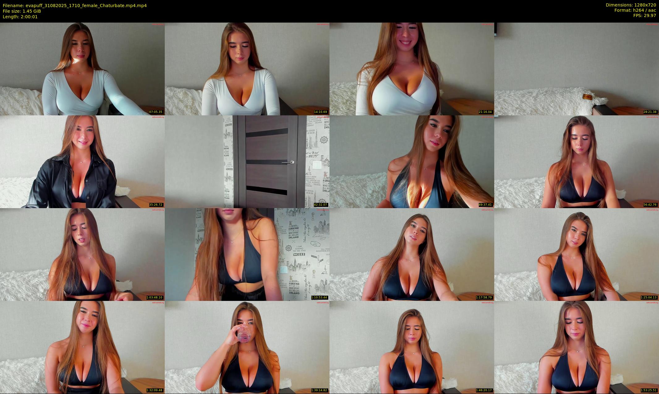 evapuff — 121 minute Chaturbate female cam show recording, 720p, Aug 31, 2025