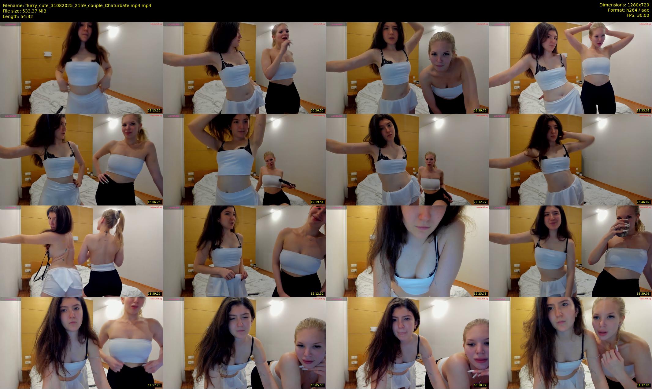 flurry_cute — 55 minute Chaturbate couple cam show recording, 720p, Aug 31, 2025