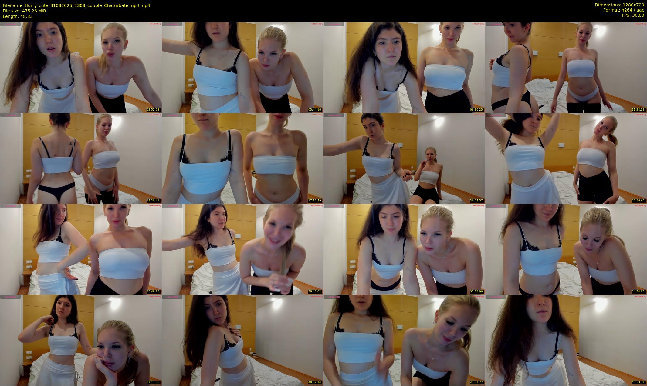 flurry_cute — 49 minute Chaturbate couple cam show recording, 720p, Aug 31, 2025