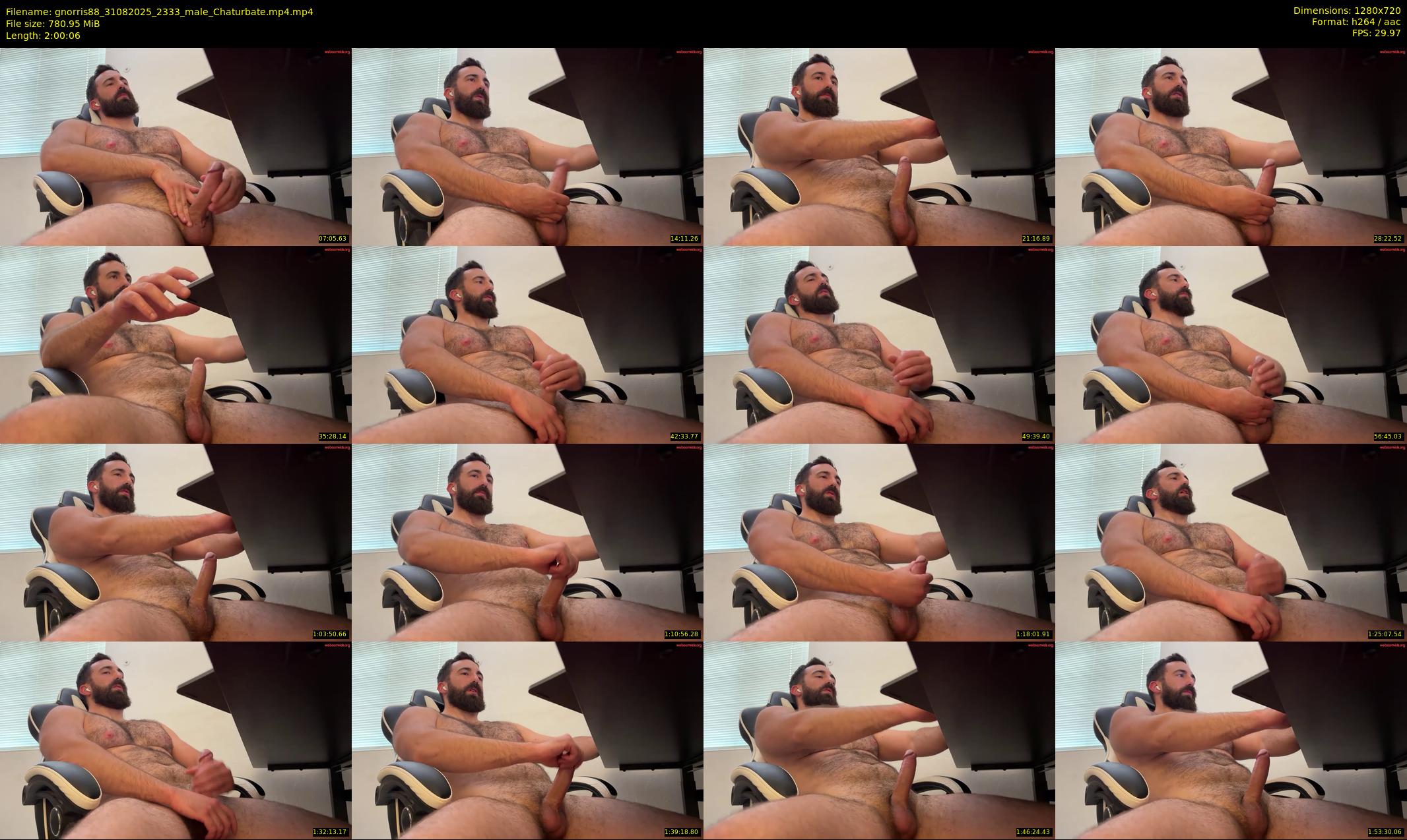 gnorris88 — 121 minute Chaturbate male cam show recording, 720p, Aug 31, 2025