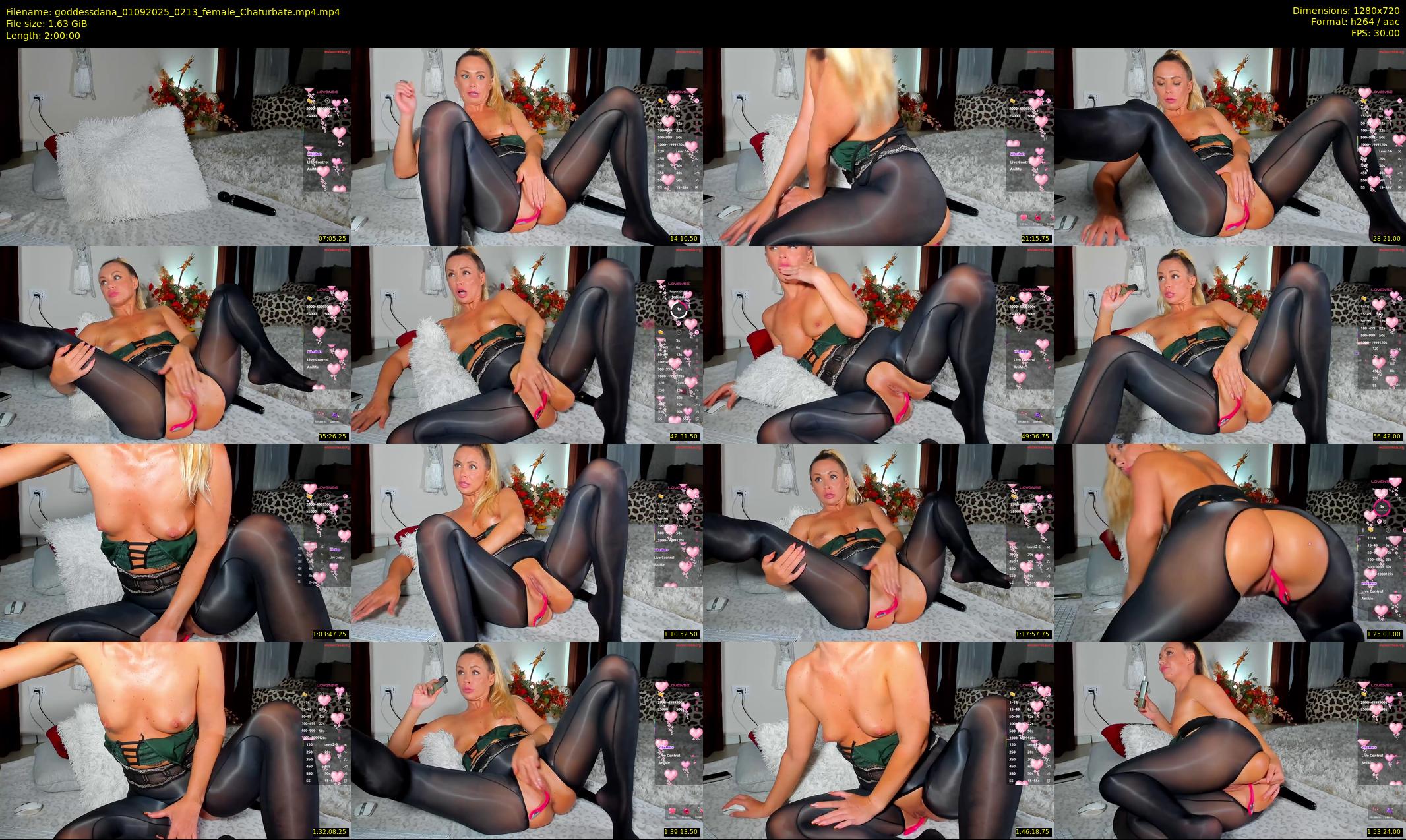 goddessdana — 120 minute Chaturbate female cam show recording, 720p, Sep 1, 2025