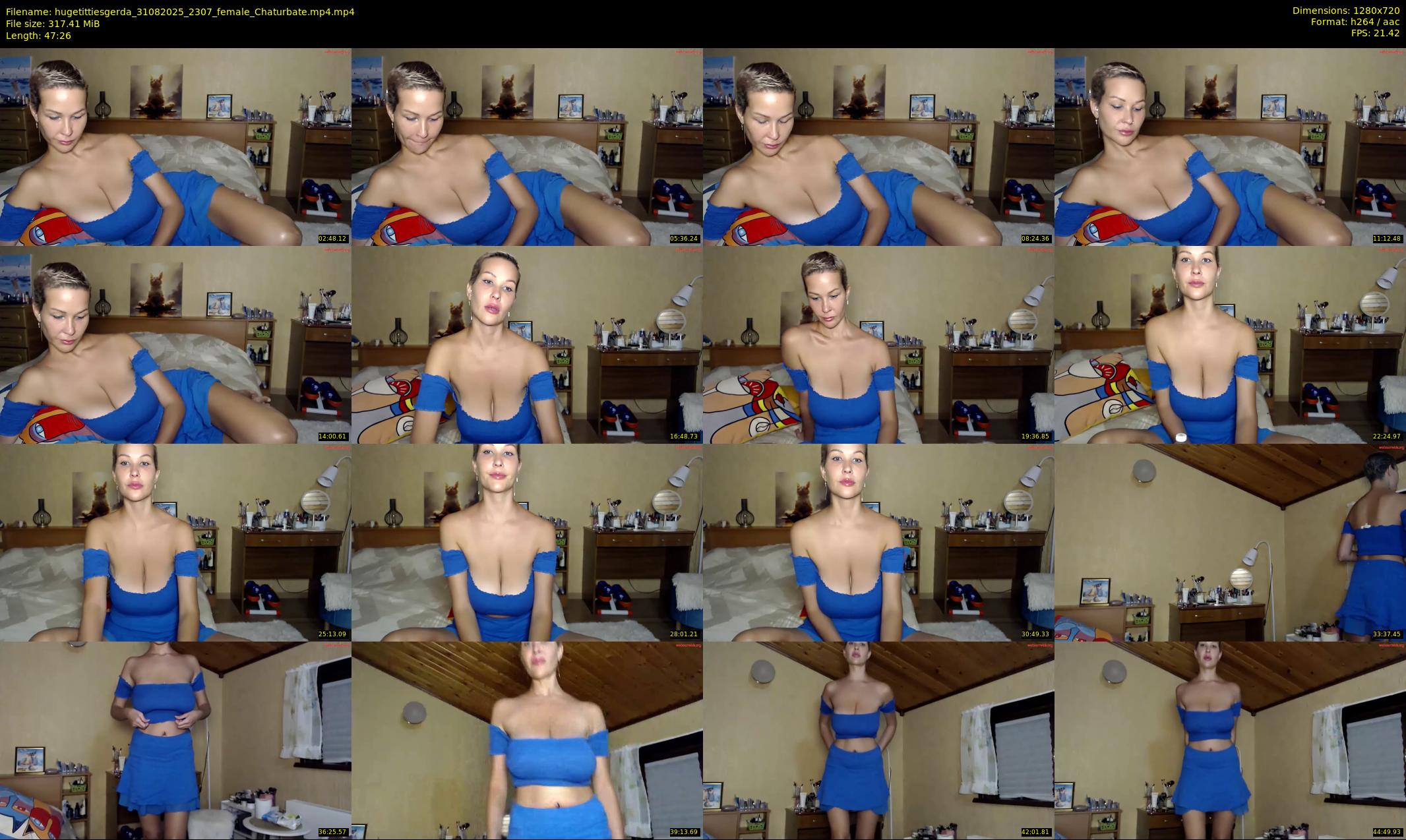 hugetittiesgerda — 48 minute Chaturbate female cam show recording, 720p, Aug 31, 2025